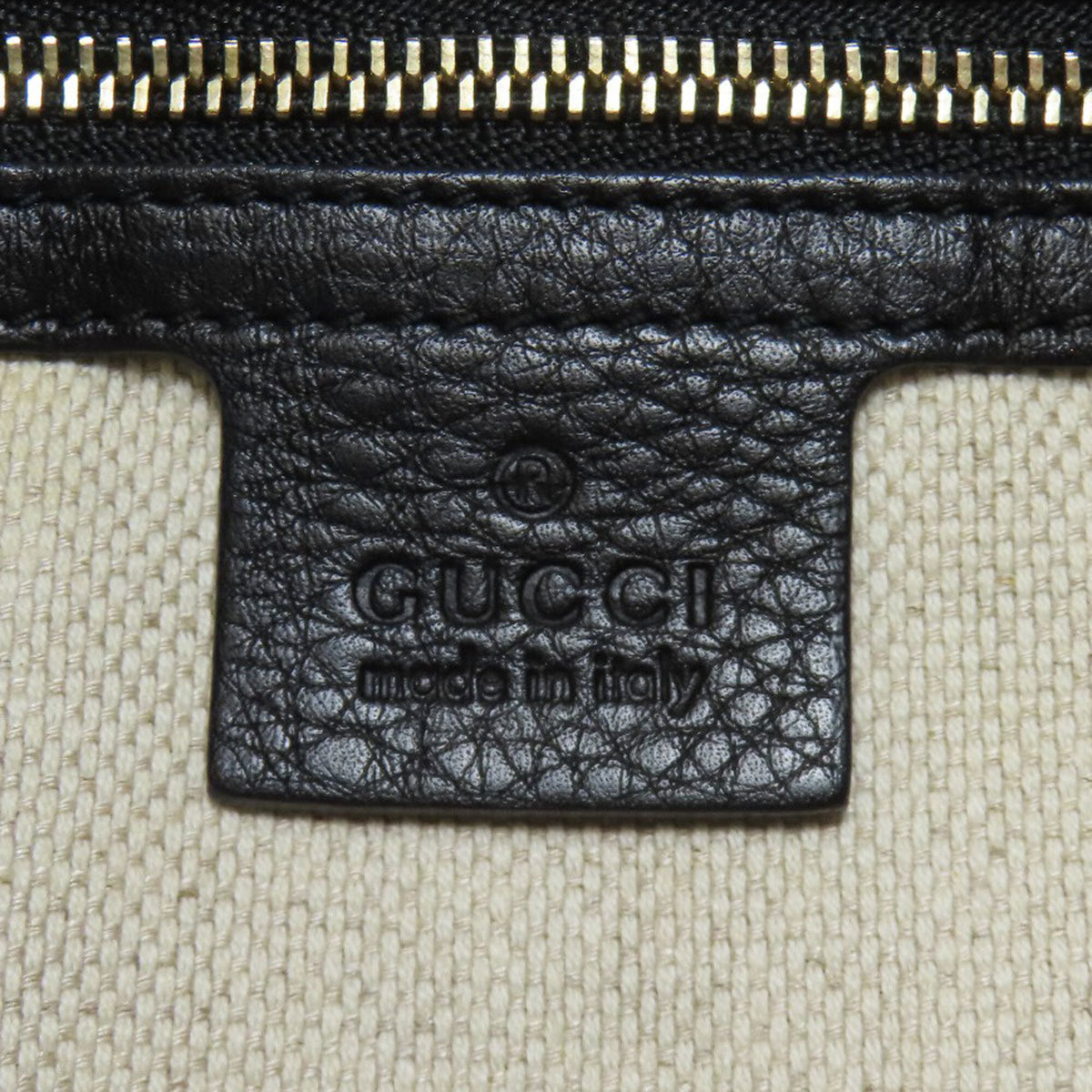 Gucci Black Leather Tote Bag (Pre-Owned)