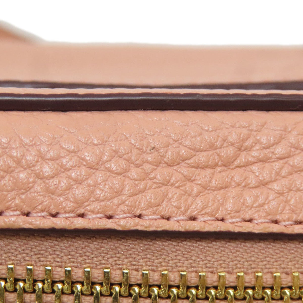 Coach Salmon Pink Leather Shoulder Bag (Pre-Owned)