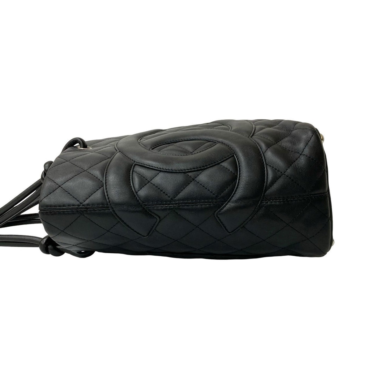 Chanel Black Leather Handbag Tote Bag (Pre-Owned)