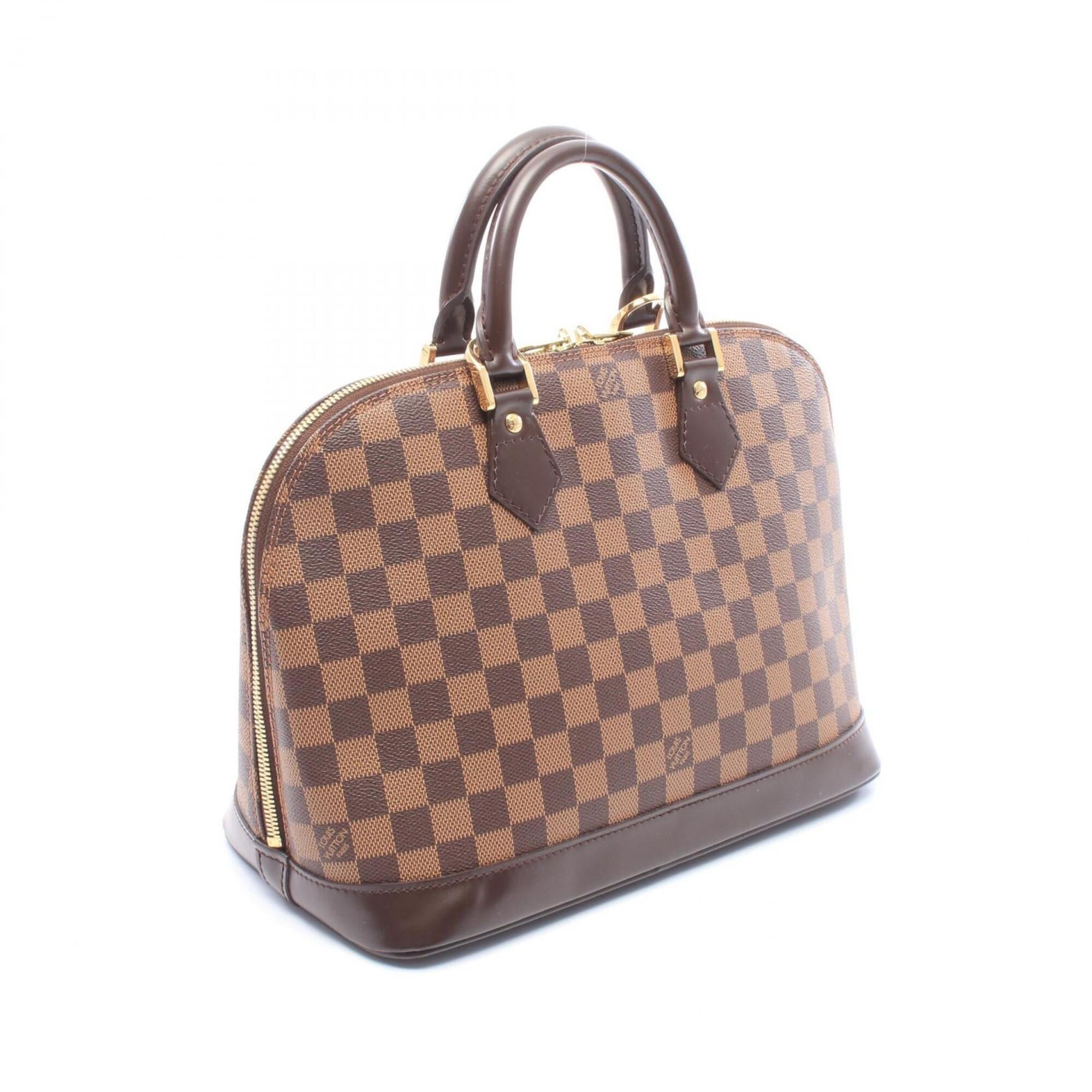 Louis Vuitton Brown Coated Canvas Leather Handbag (Pre-Owned)