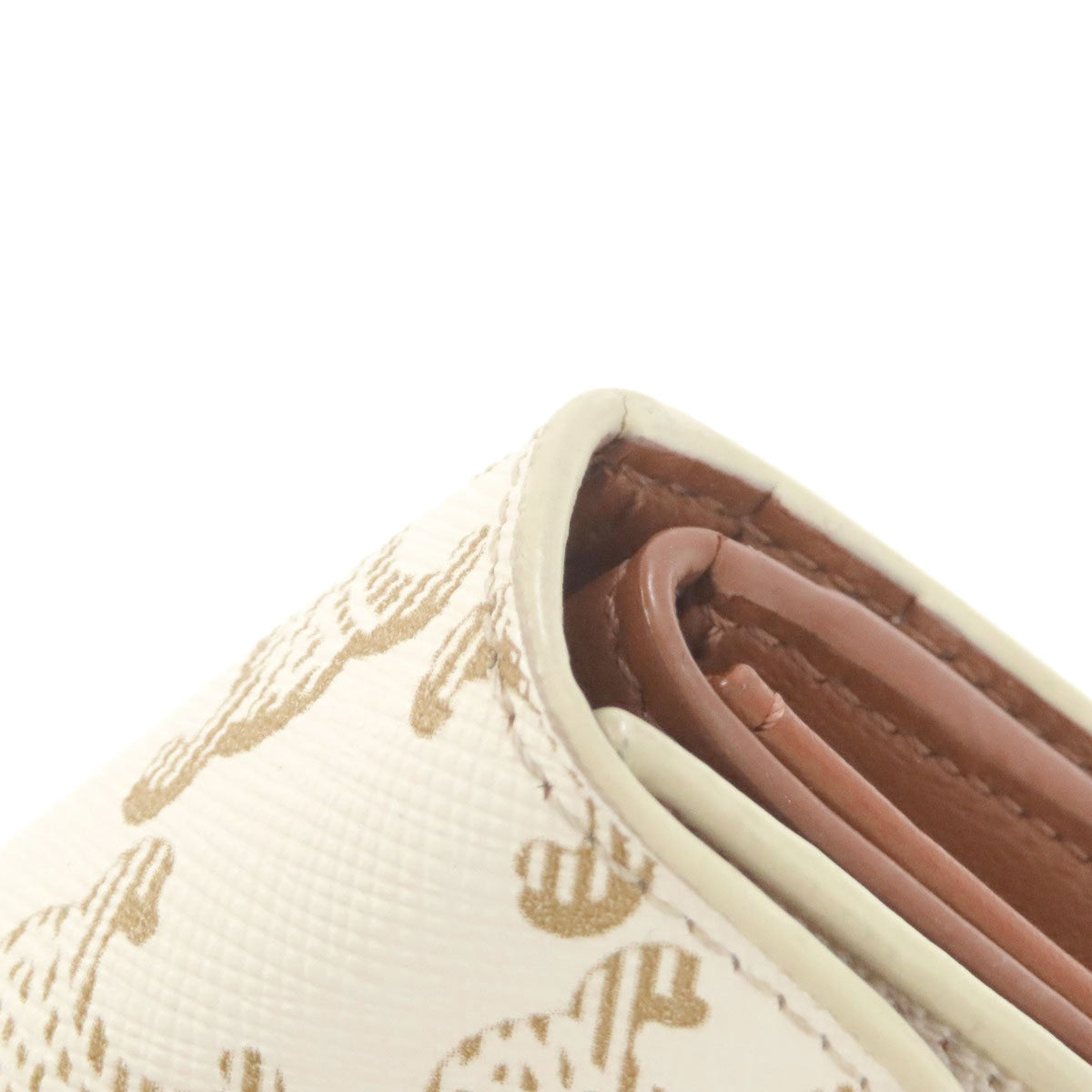 Celine White Leather Wallet (Tri-Fold) (Pre-Owned)