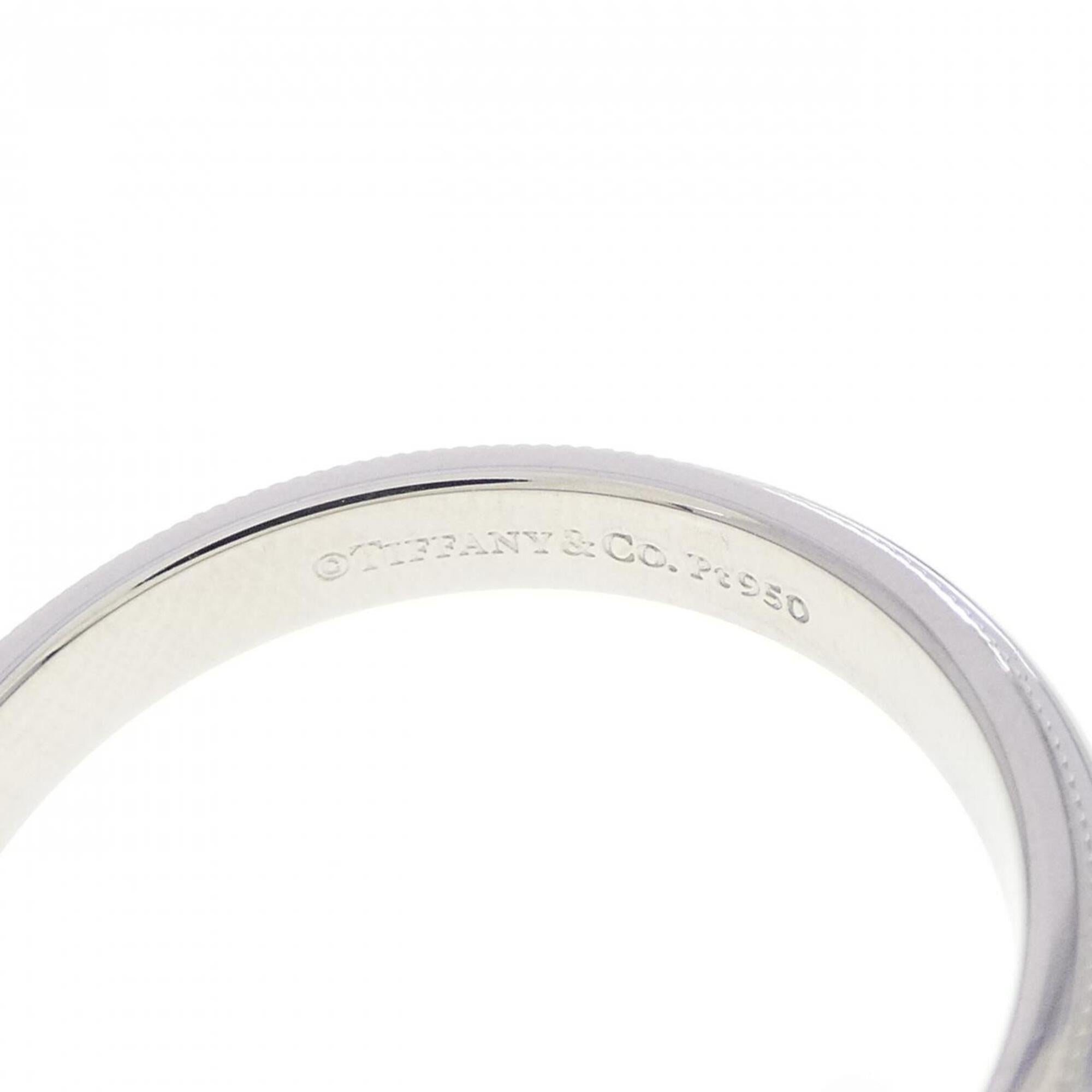 Tiffany Platinum Platinum 950 Band Ring (Pre-Owned)