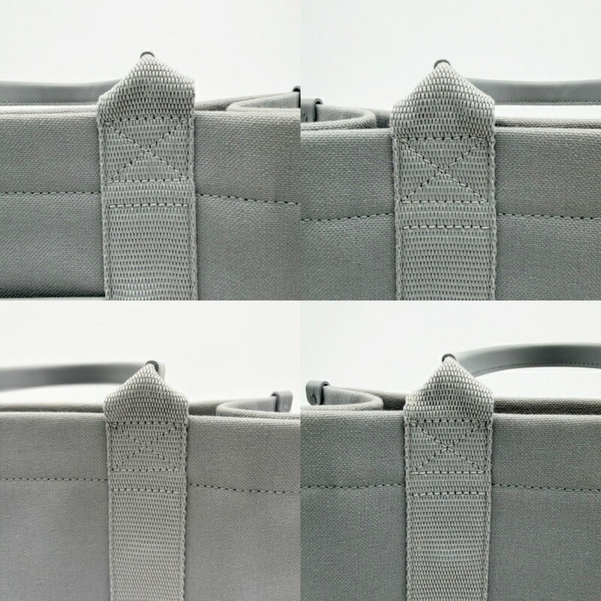 Balenciaga Gray Canvas Leather Tote Bag (Pre-Owned)