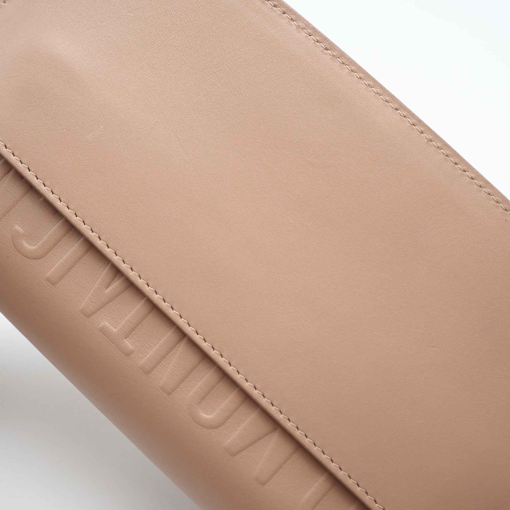 Christian Dior Pink Beige Leather Shoulder Bag (Pre-Owned)
