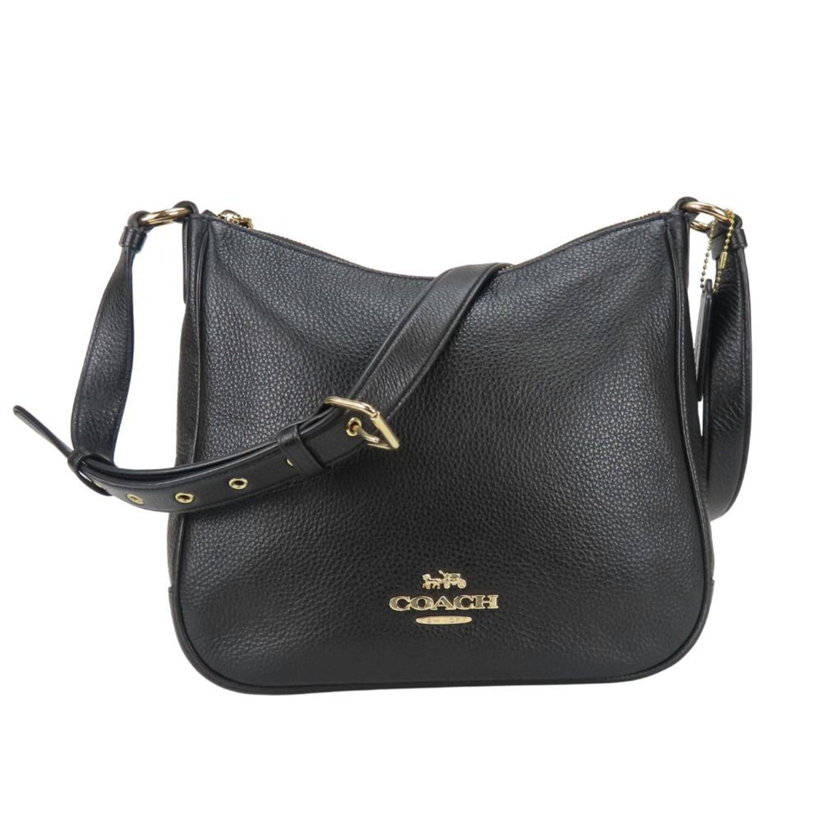Coach Black Leather Shoulder Bag (Pre-Owned)