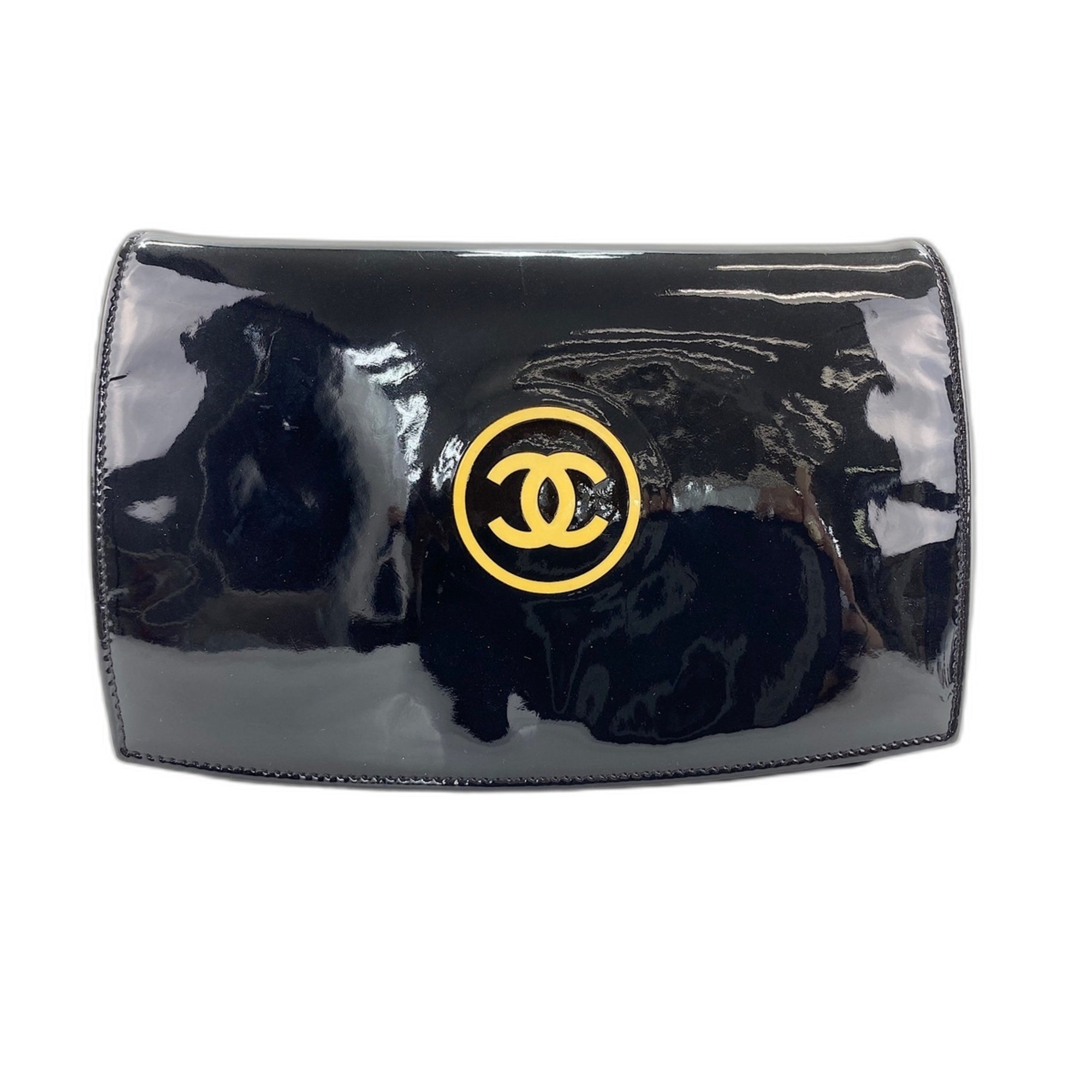 Chanel Black Patent Leather Shoulder Bag (Pre-Owned)