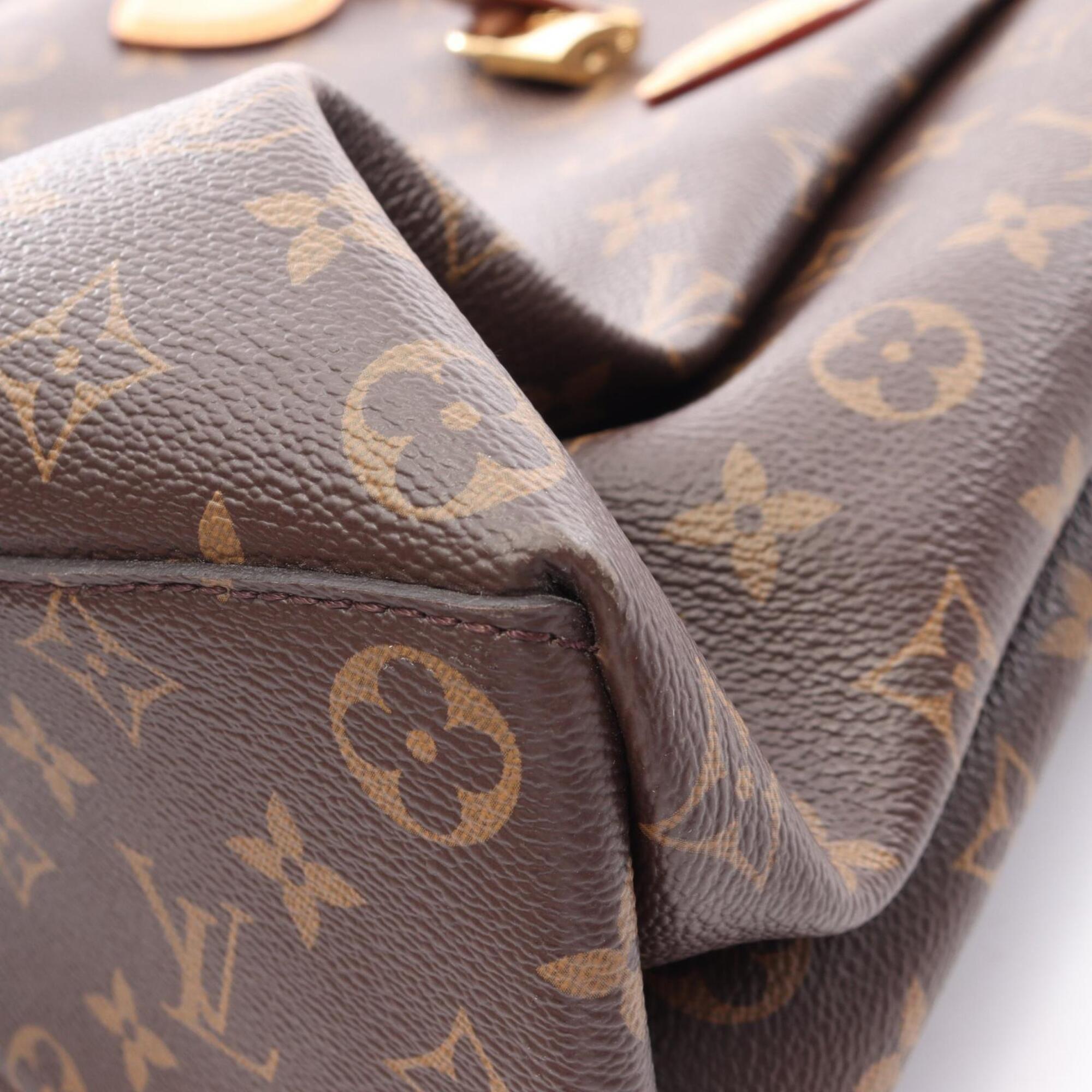 Louis Vuitton Brown Coated Canvas Pvc Monogram Leather Handbag (Pre-Owned)