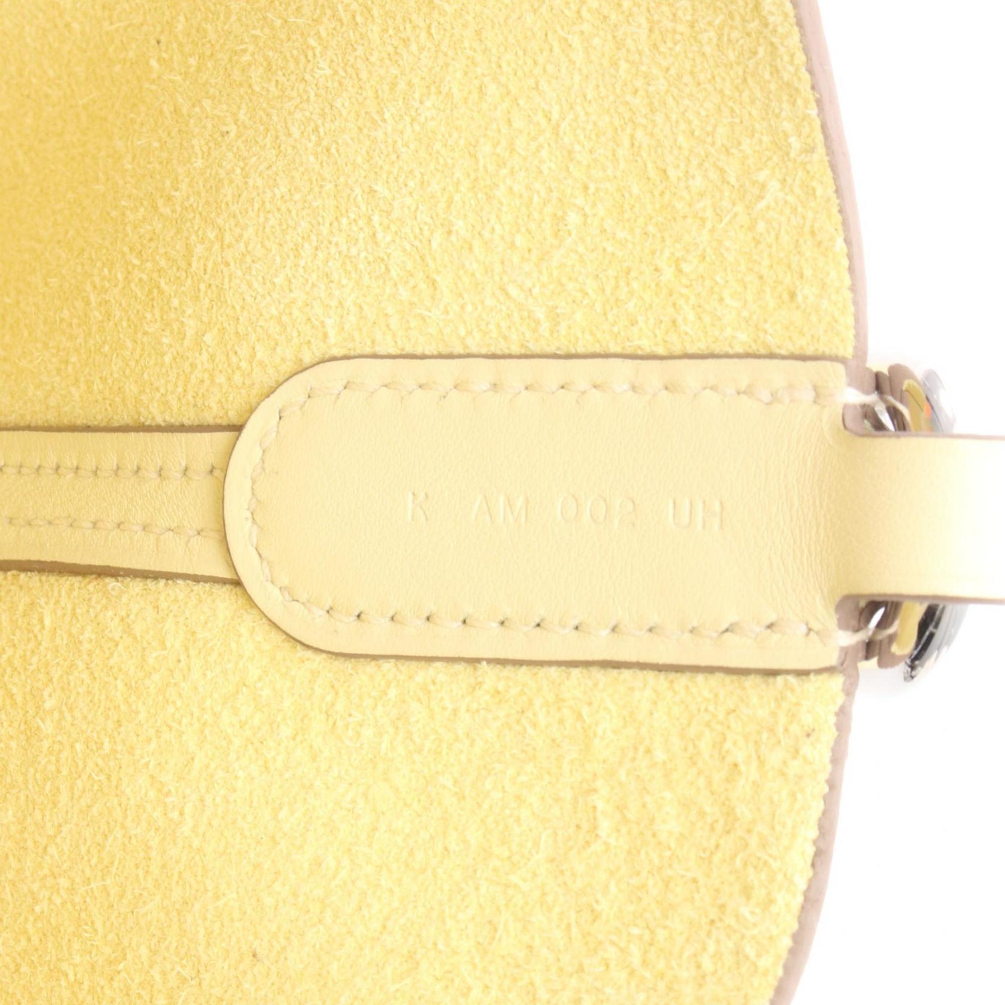 Hermes Yellow Taurillon Clemence Leather Leather Swift Leather Handbag (Pre-Owned)