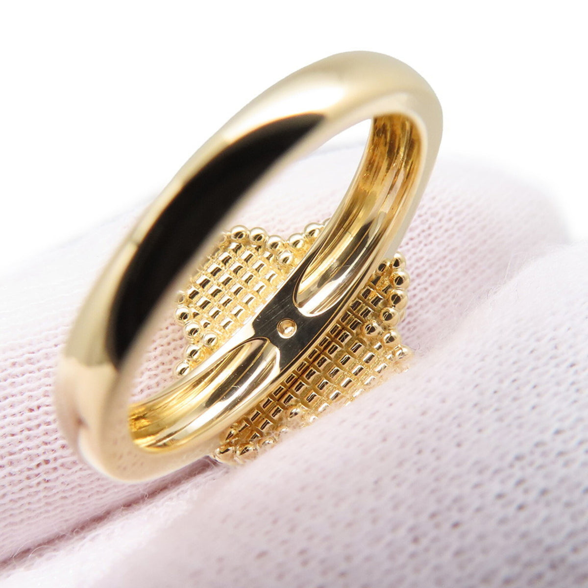 Carnelian Yellow Gold (18K) Band Ring (Pre-Owned)