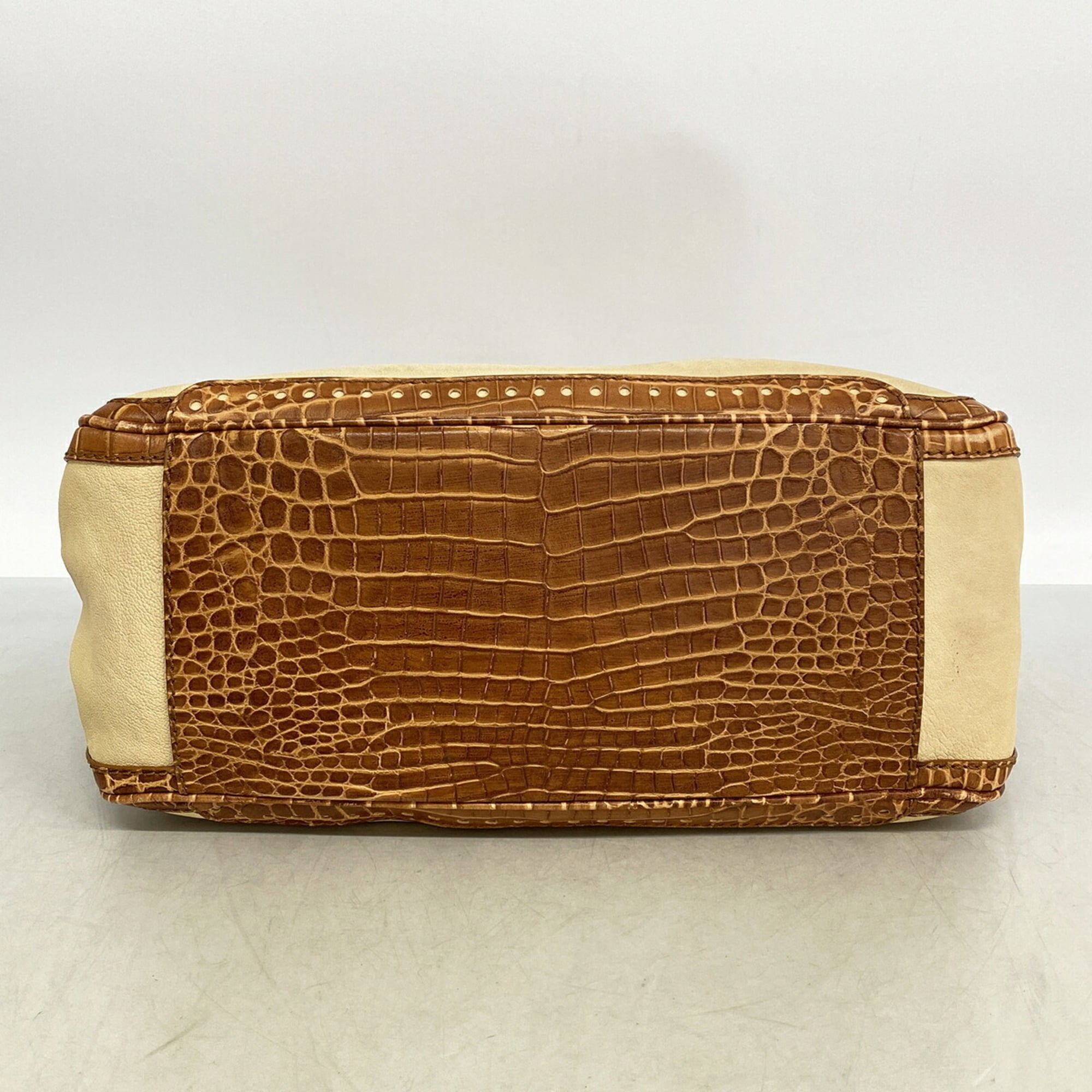 Celine Beige Brown Leather Handbag (Pre-Owned)
