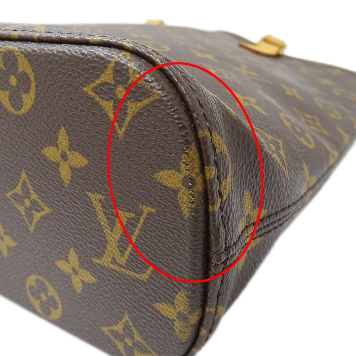 Louis Vuitton Brown Monogram Canvas Handbag Tote Bag (Pre-Owned)
