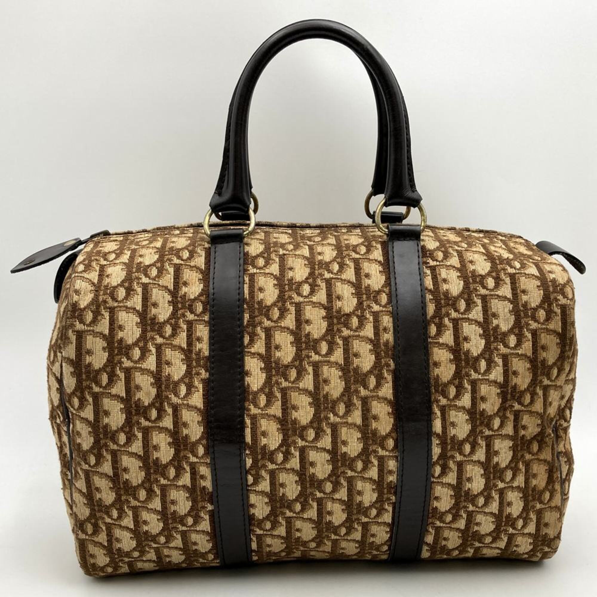 Christian Dior Brown Trotter Boston Bag (Pre-Owned)