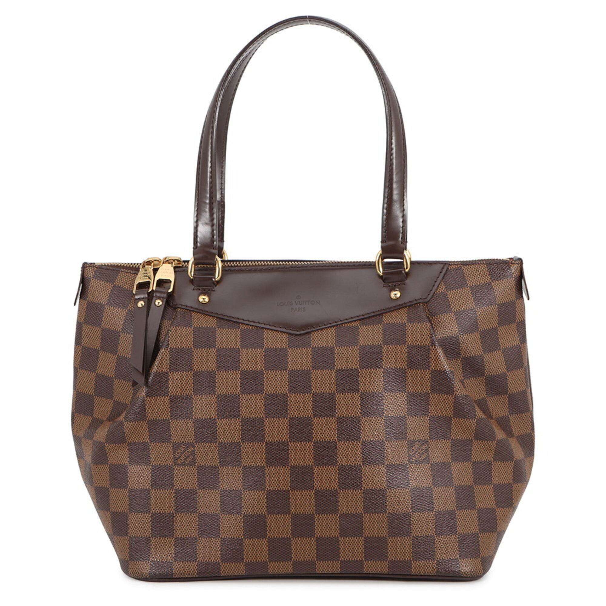 Louis Vuitton Damier Damier Canvas Ebene Red Color Damier Canvas Handbag Shoulder Bag (Pre-Owned)