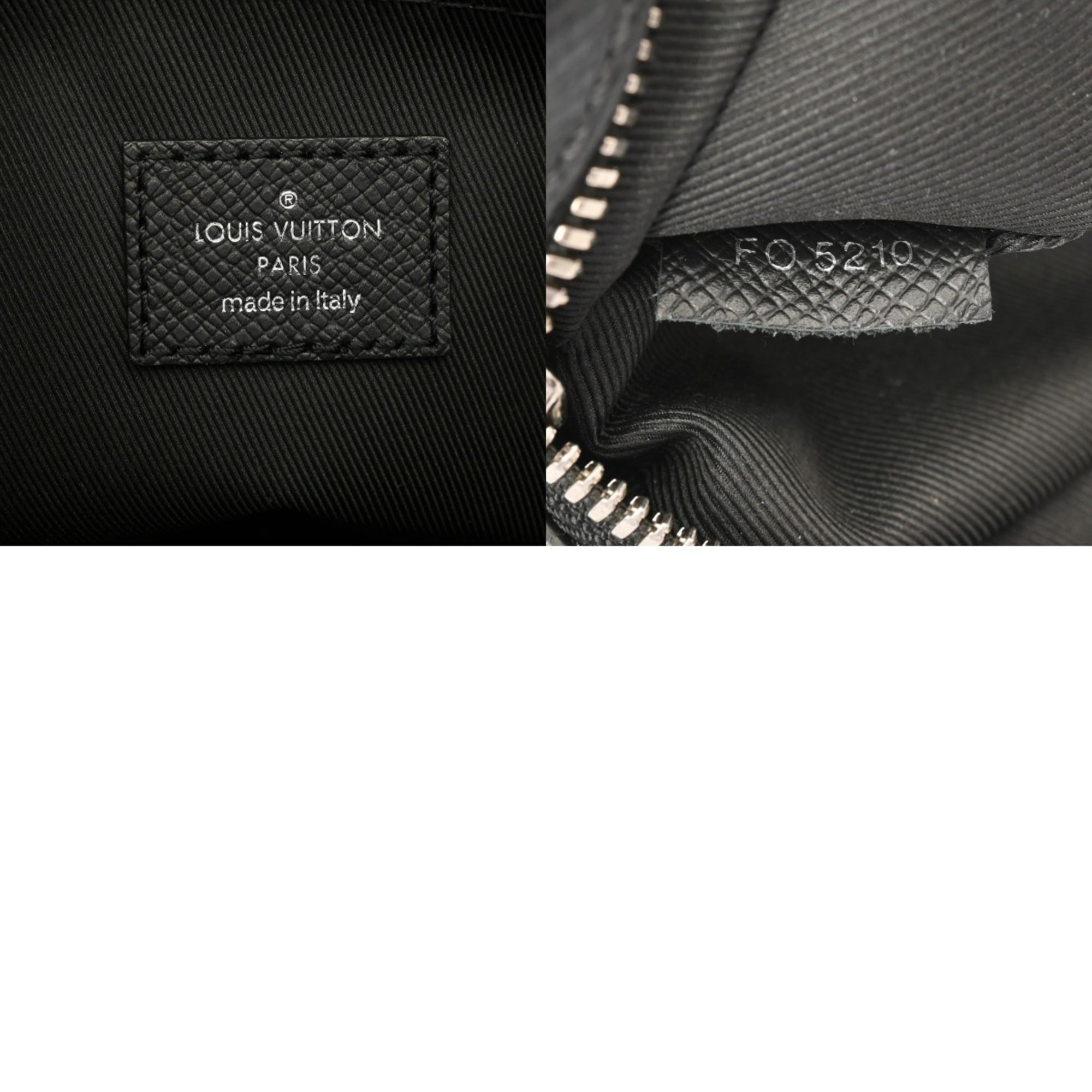 Louis Vuitton Noir Leather Shoulder Bag (Pre-Owned)