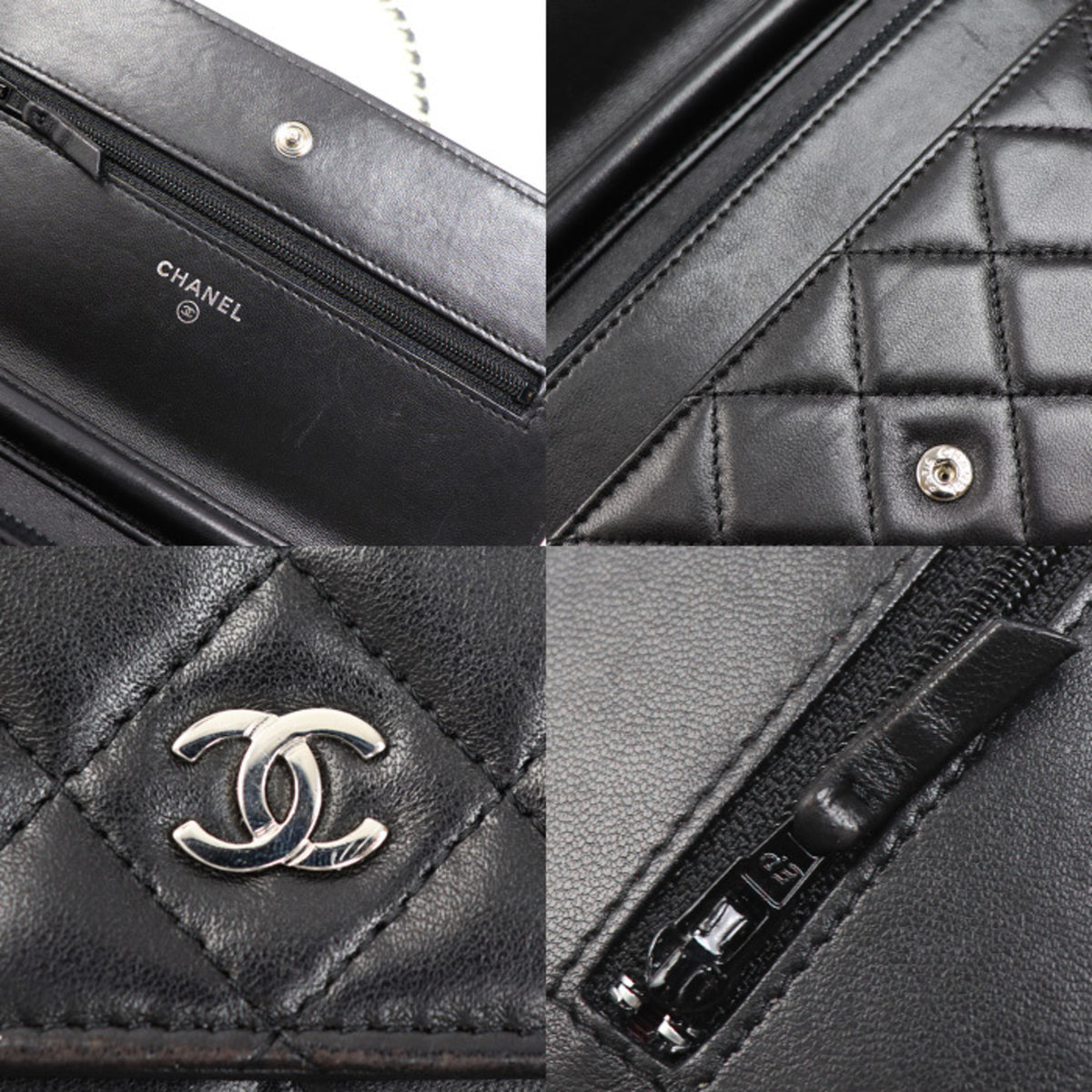 Chanel Black Leather Shoulder Bag (Pre-Owned)