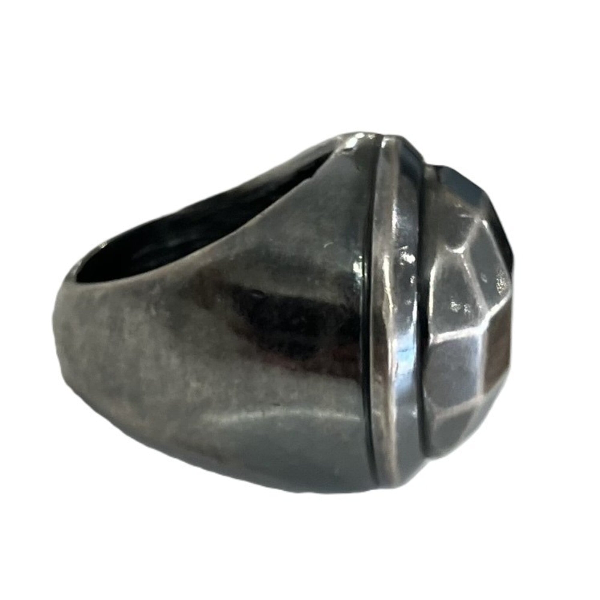Bottega Veneta Silver Silver 925 Band Ring (Pre-Owned)