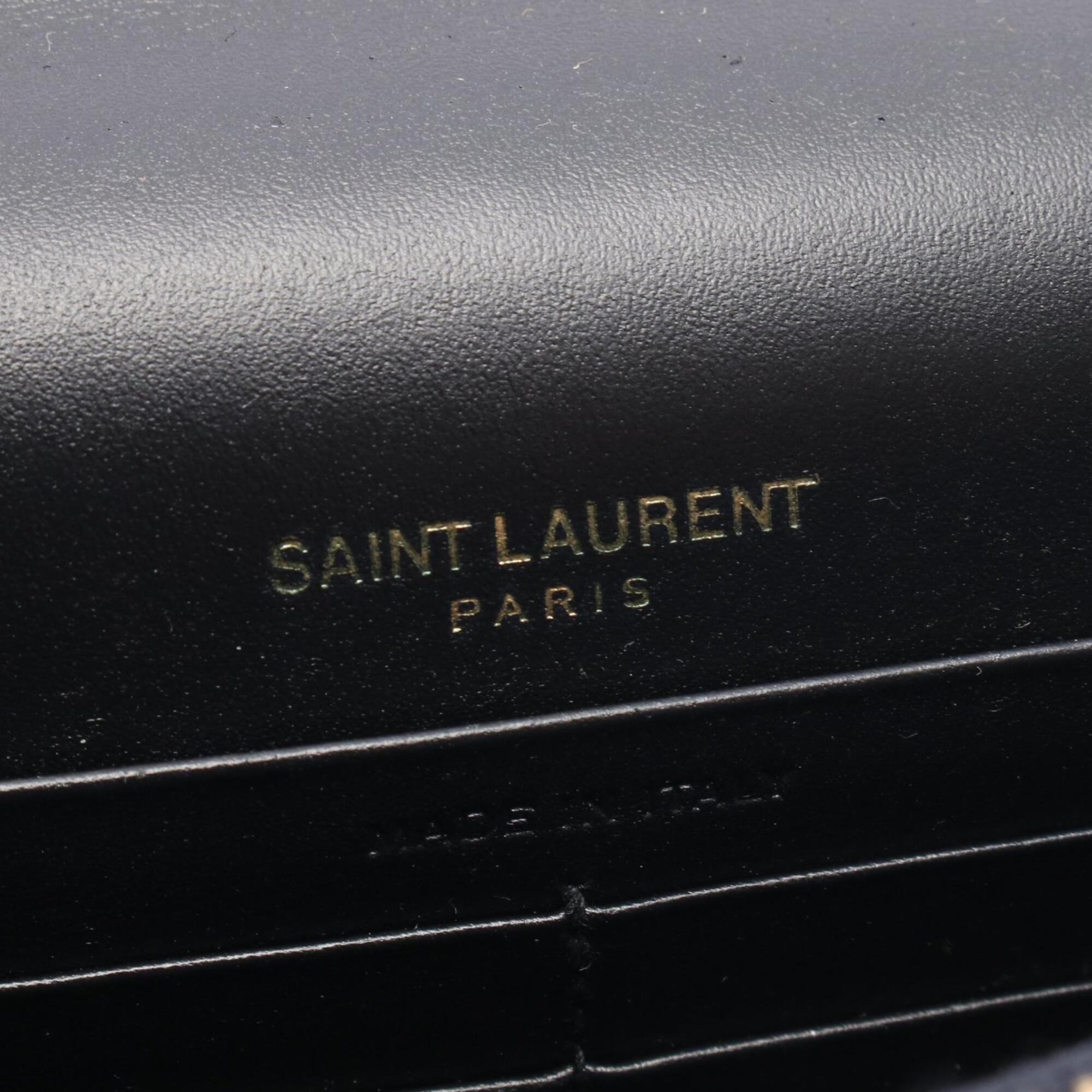 Yves Saint Laurent Black Leather Handbag Shoulder Bag (Pre-Owned)