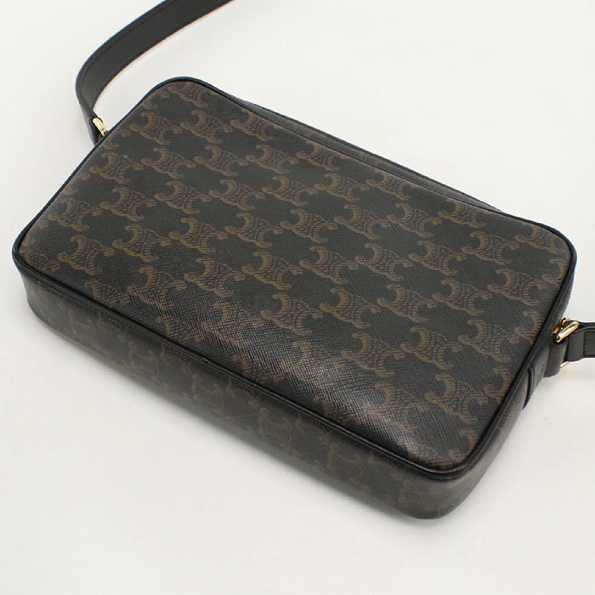 Celine Brown Pvc Shoulder Bag (Pre-Owned)