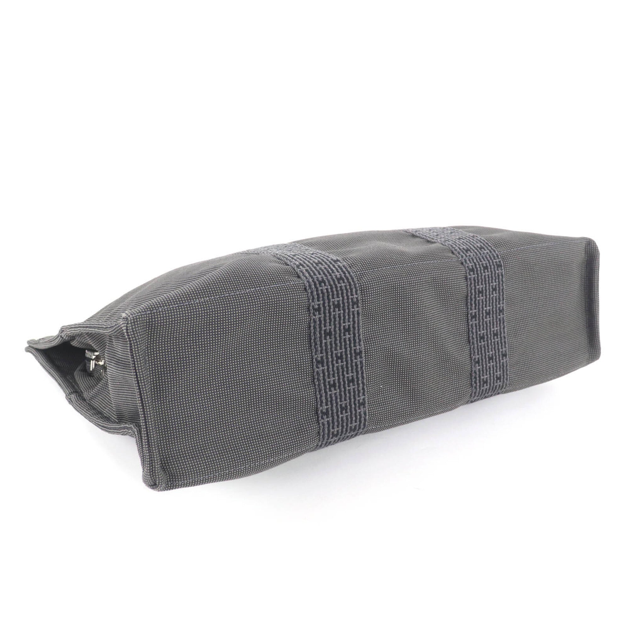 Hermes Her Line Gray Polyester Polyamide Tote Bag (Pre-Owned)