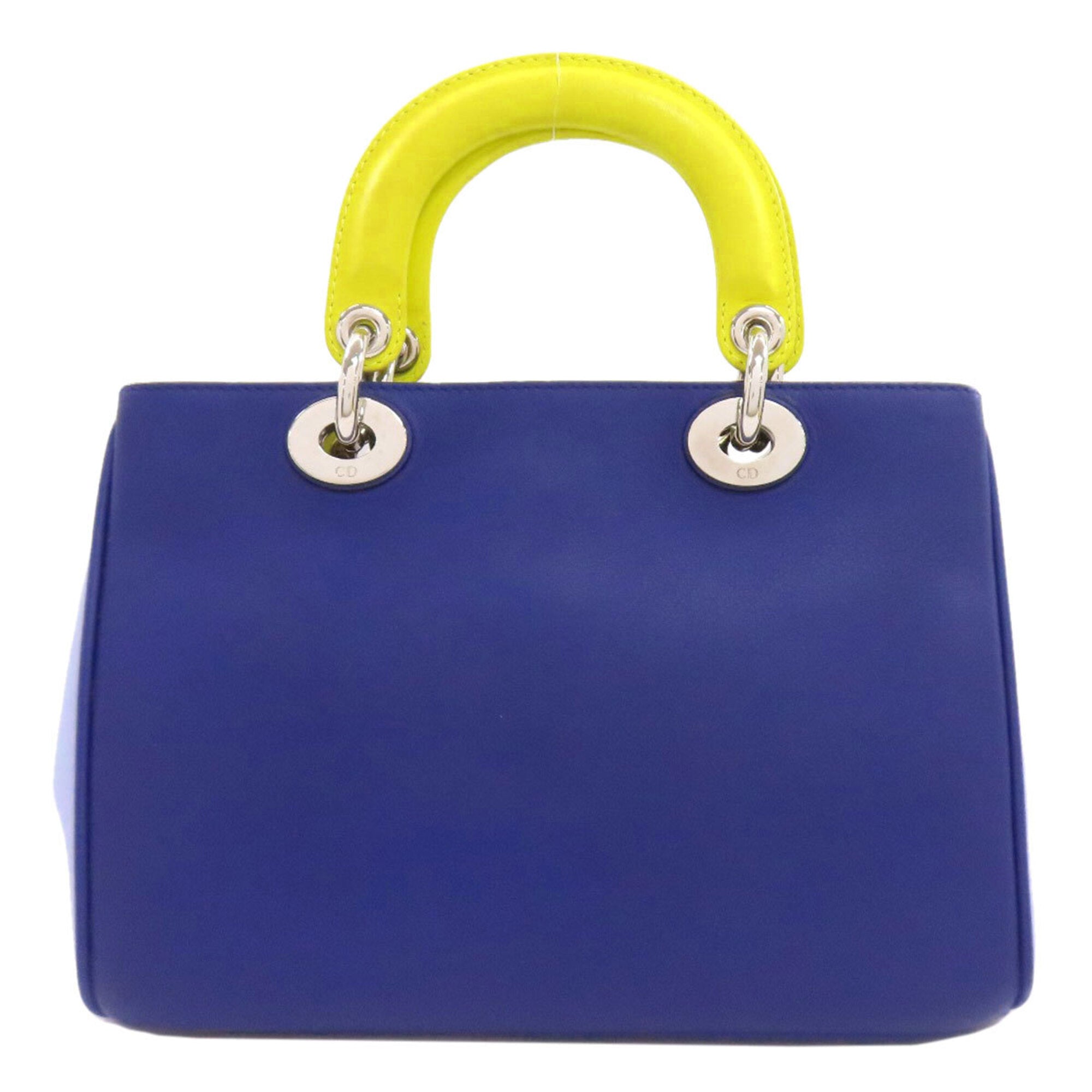 Christian Dior Blue Green Leather Handbag (Pre-Owned)