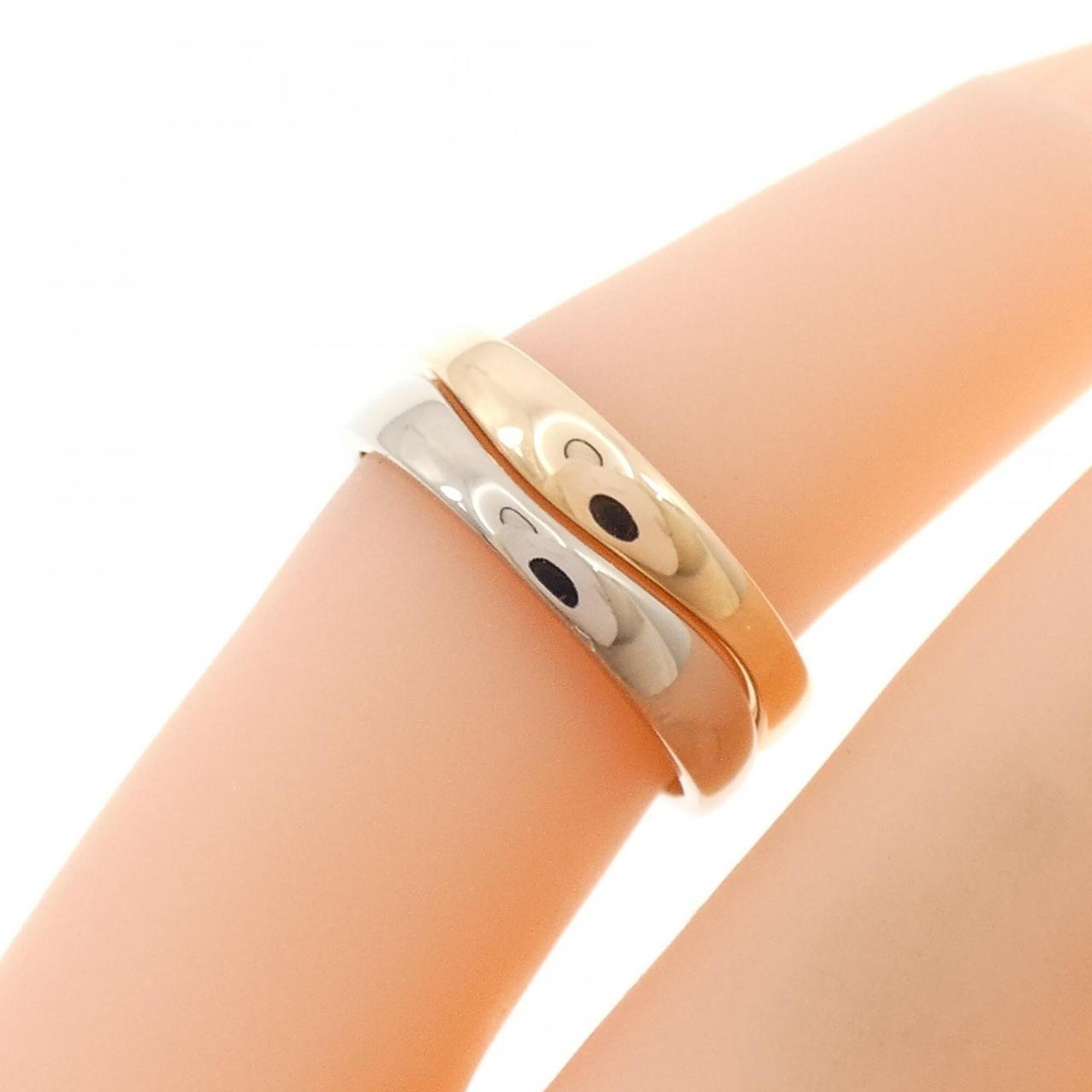 Cartier Pink Gold (18K) White Gold (18K) Band Ring (Pre-Owned)