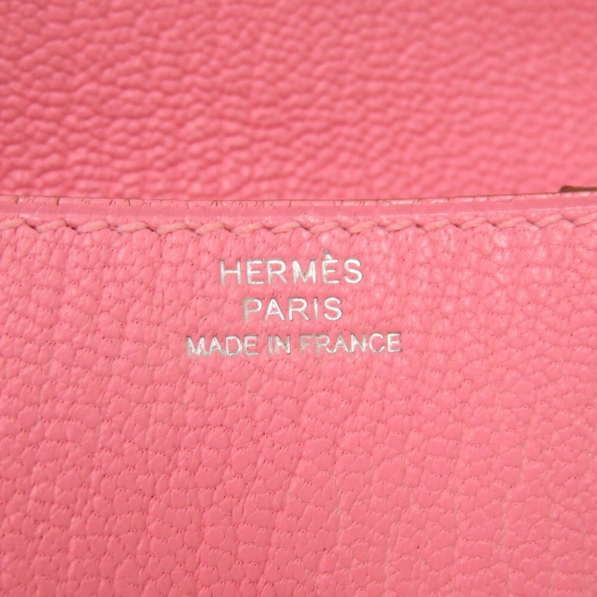 Hermes Pink Chevre Leather Coin Purse/Coin Case (Pre-Owned)