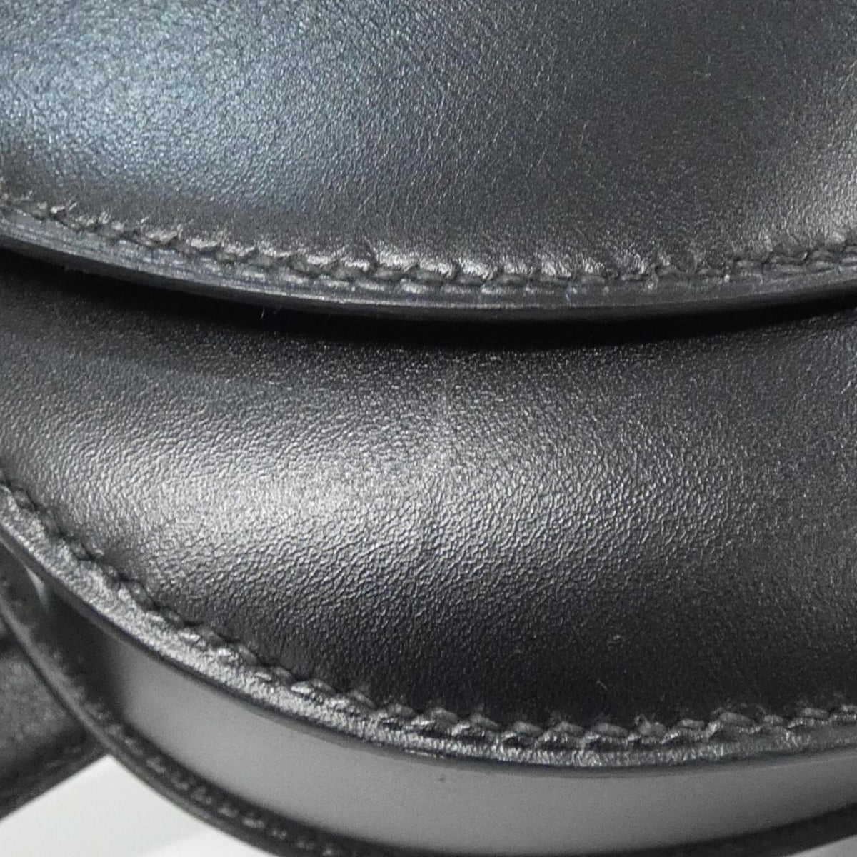 Hermes Black Box Calf Leather Fanny Pack (Pre-Owned)