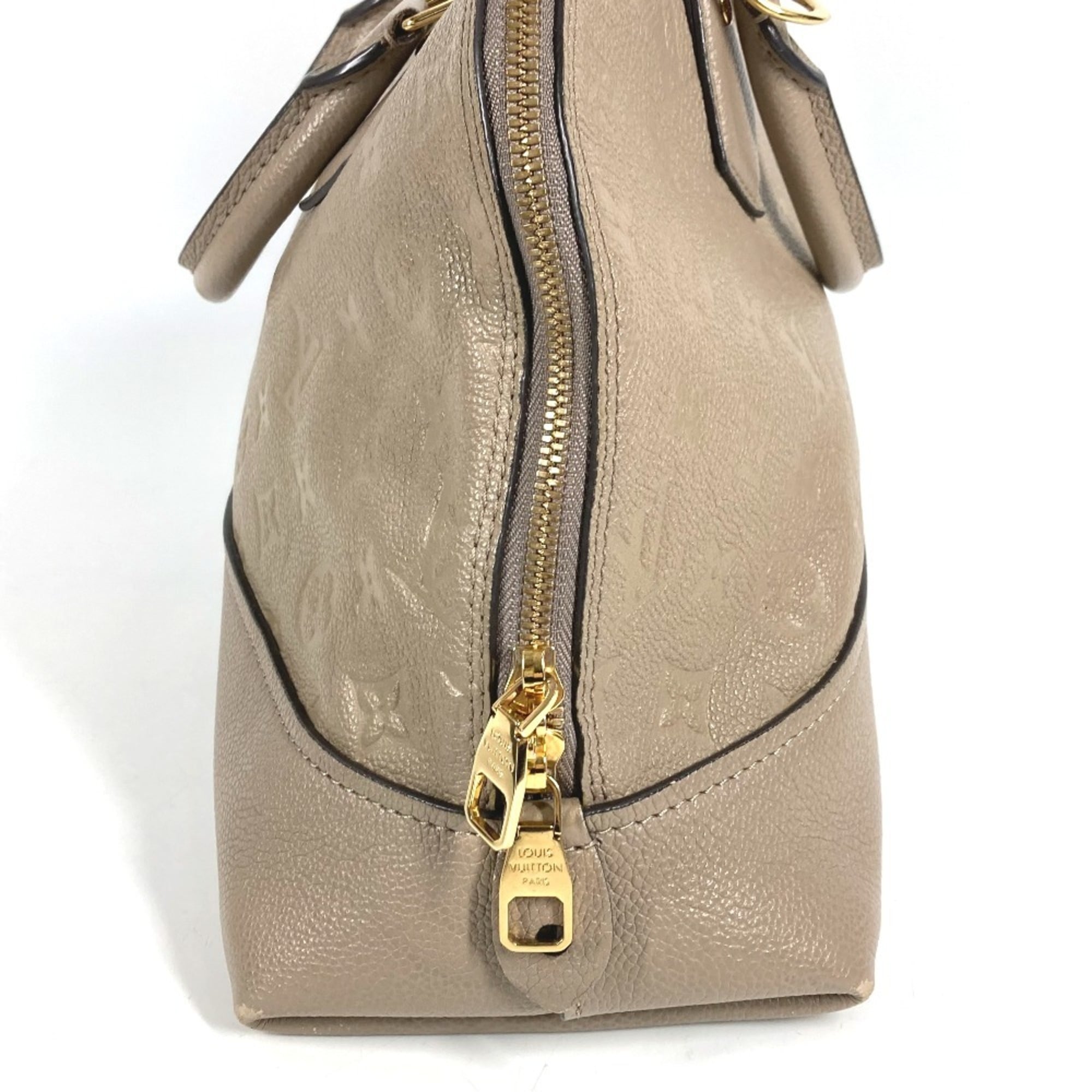 Louis Vuitton Beige Monogram Empreinte Leather Handbag Tote Bag (Pre-Owned)