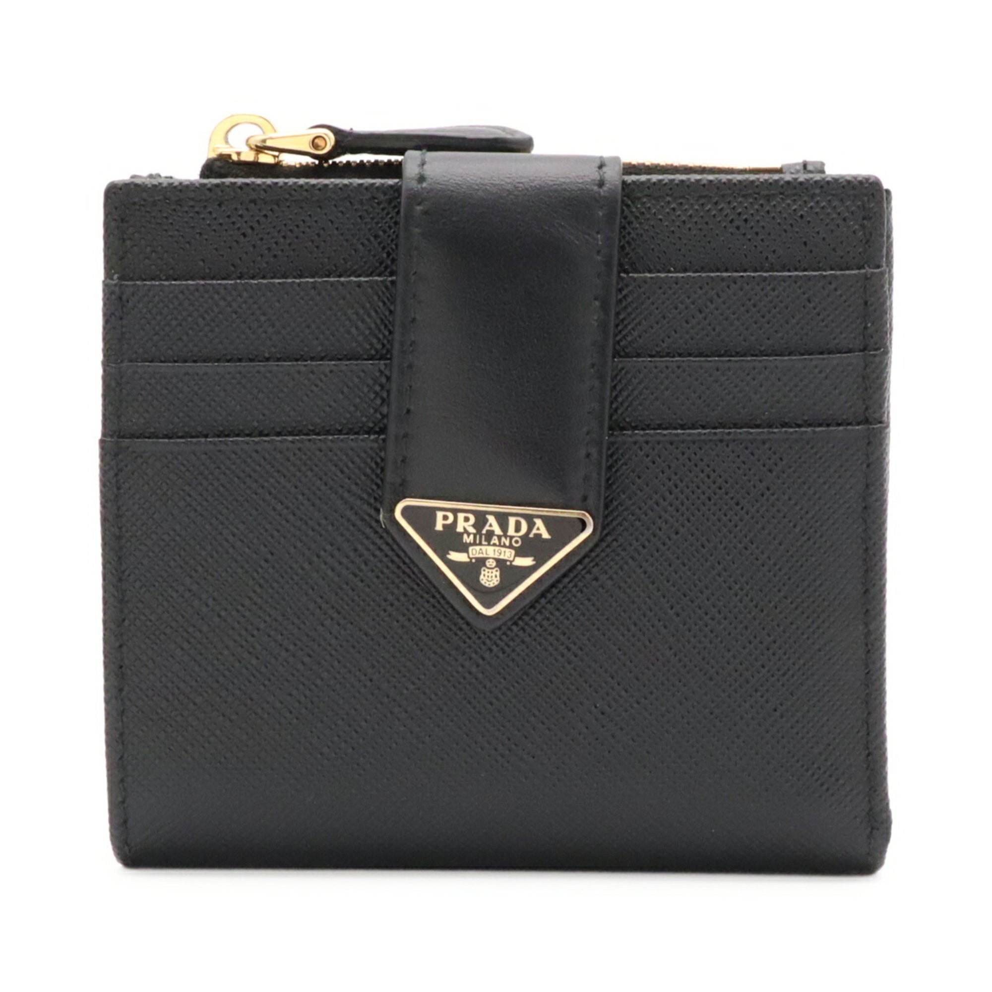 Prada Black Nero Leather Wallet (Bi-Fold) (Pre-Owned)