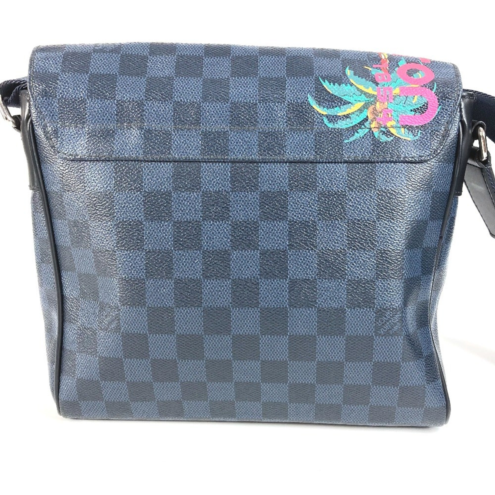Louis Vuitton Damier Cobalt Multi-Color Navy Shoulder Bag (Pre-Owned)