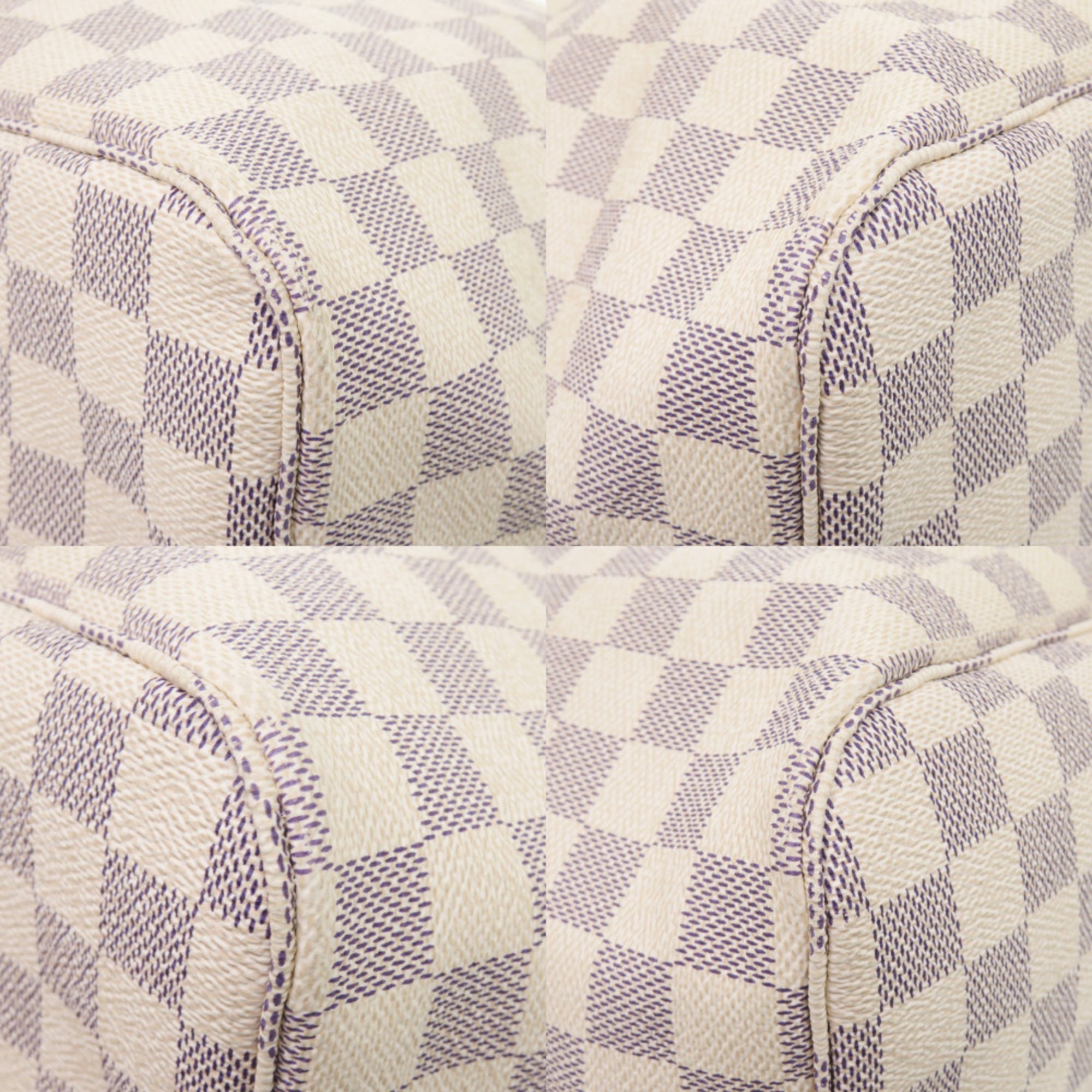 Louis Vuitton White Damier Azur Tote Bag (Pre-Owned)