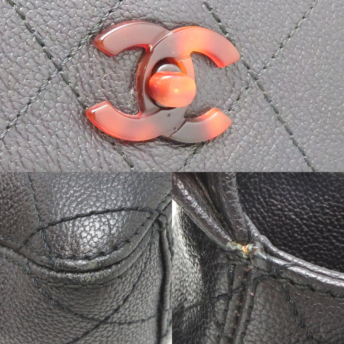 Chanel Black Leather Shoulder Bag (Pre-Owned)