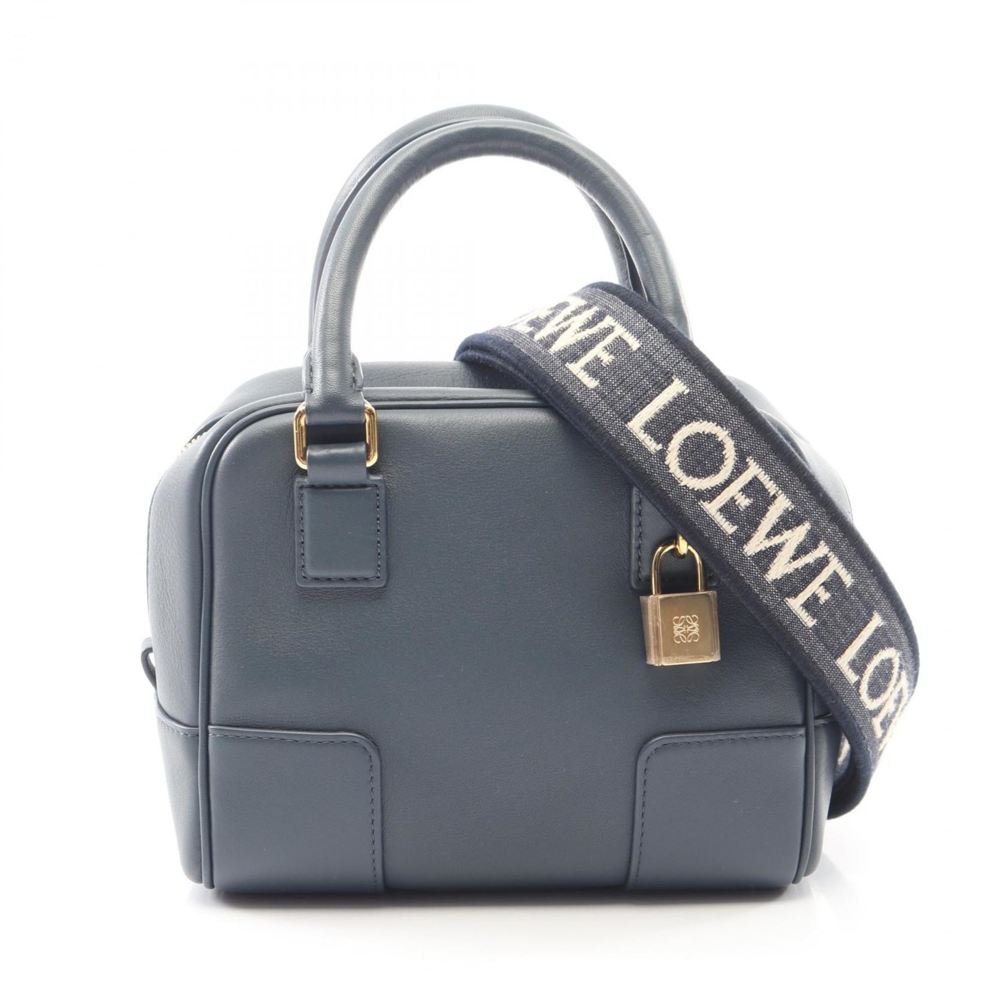 Loewe Blue Leather Handbag (Pre-Owned)