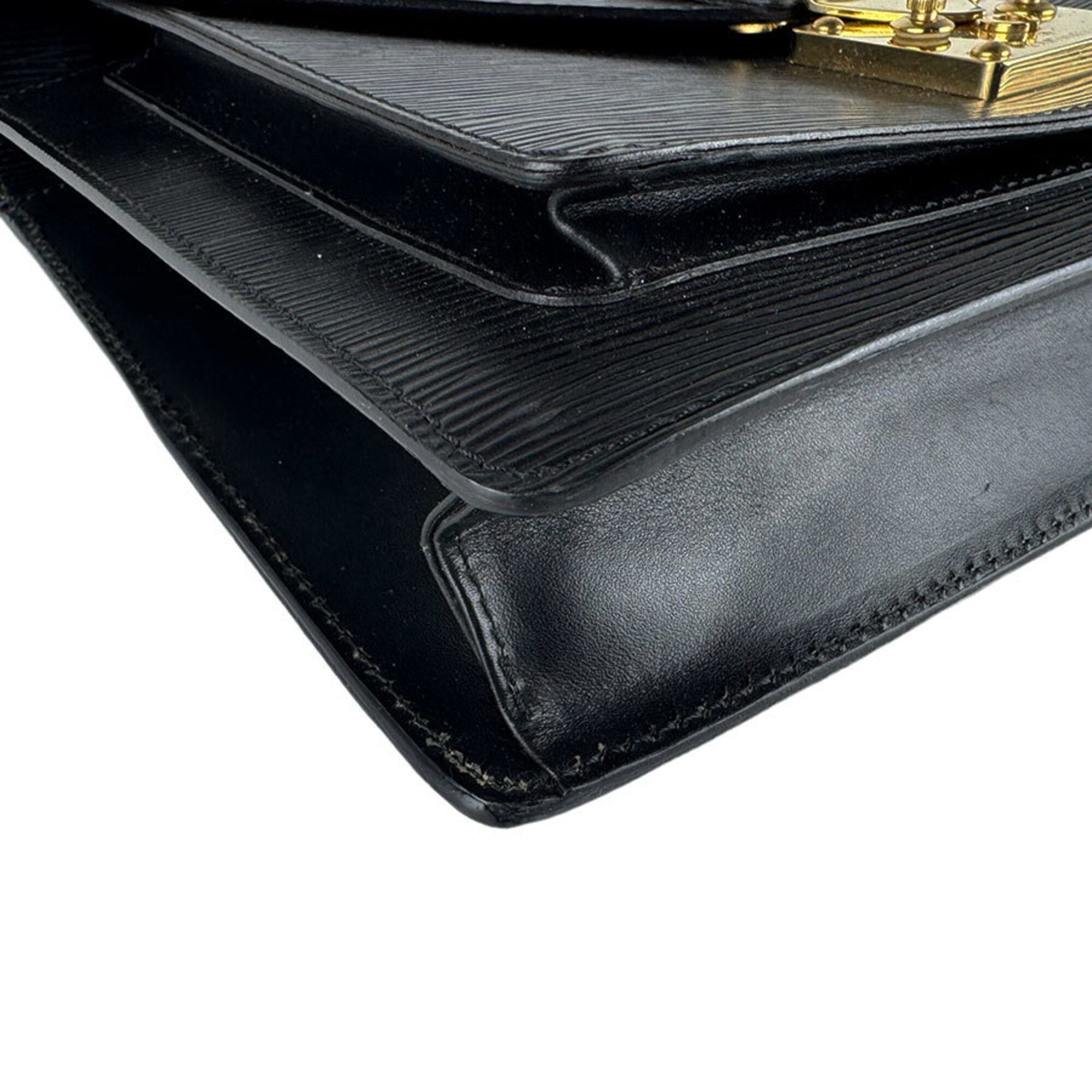 Louis Vuitton Noir Epi Leather Handbag (Pre-Owned)