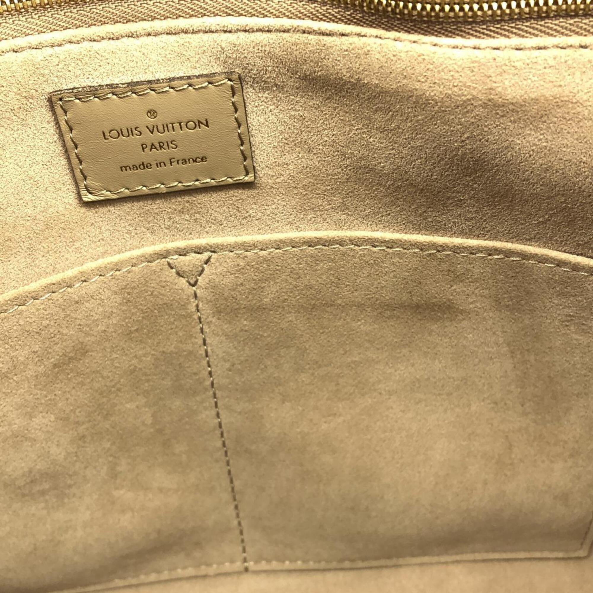 Louis Vuitton Tourterelle Leather Handbag (Pre-Owned)
