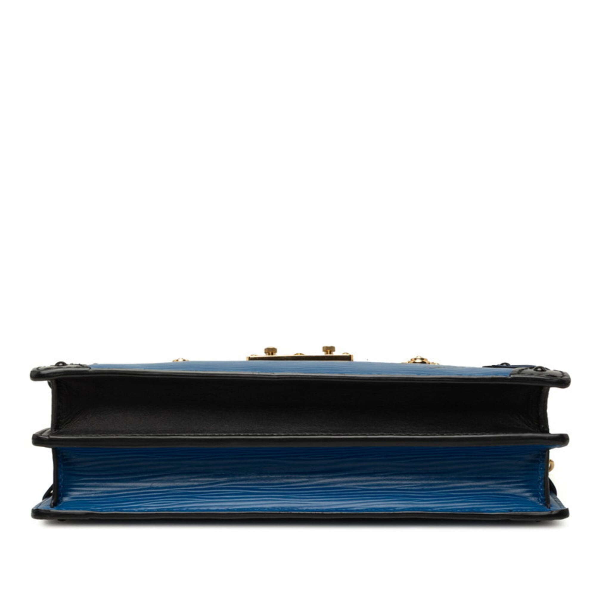 Louis Vuitton Epi Black Blue Noir Leather Shoulder Bag (Pre-Owned)