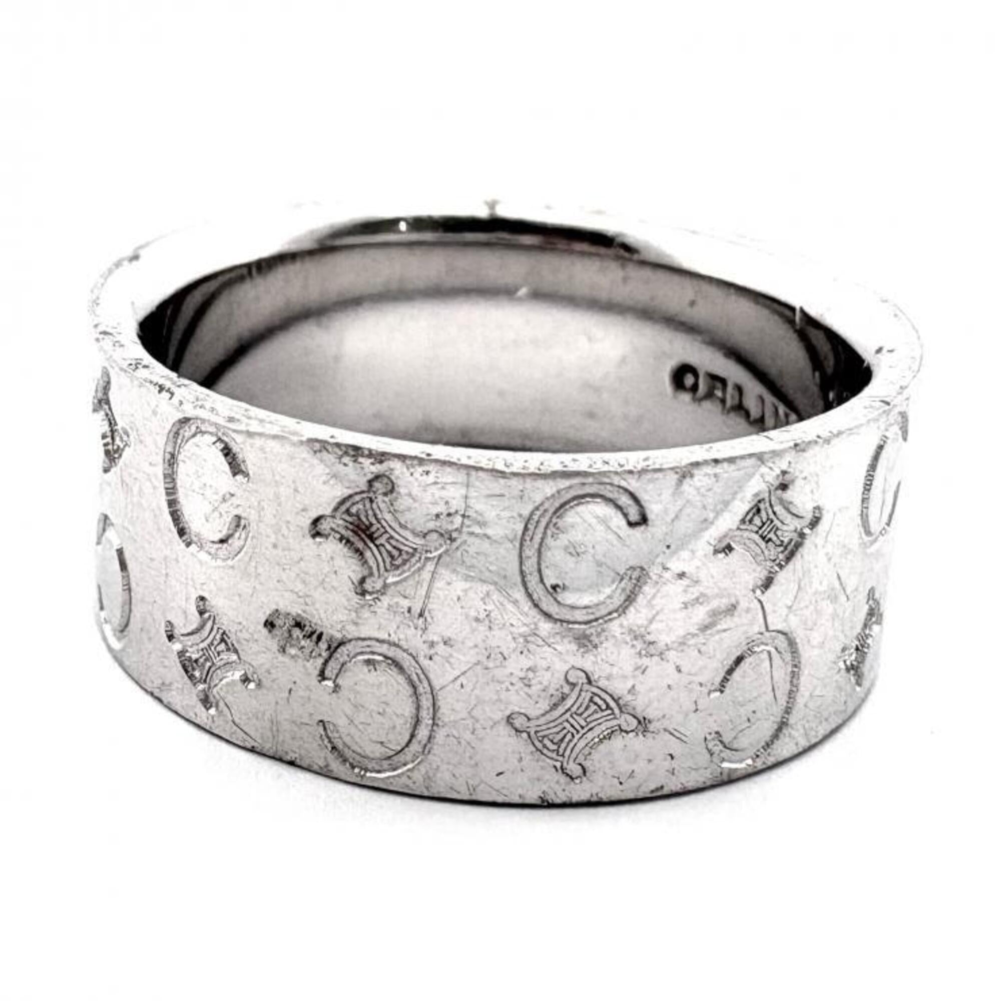 Celine Silver Silver Band Ring (Pre-Owned)
