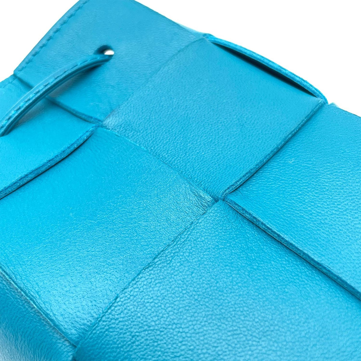 Bottega Veneta Blue Leather Shoulder Bag (Pre-Owned)