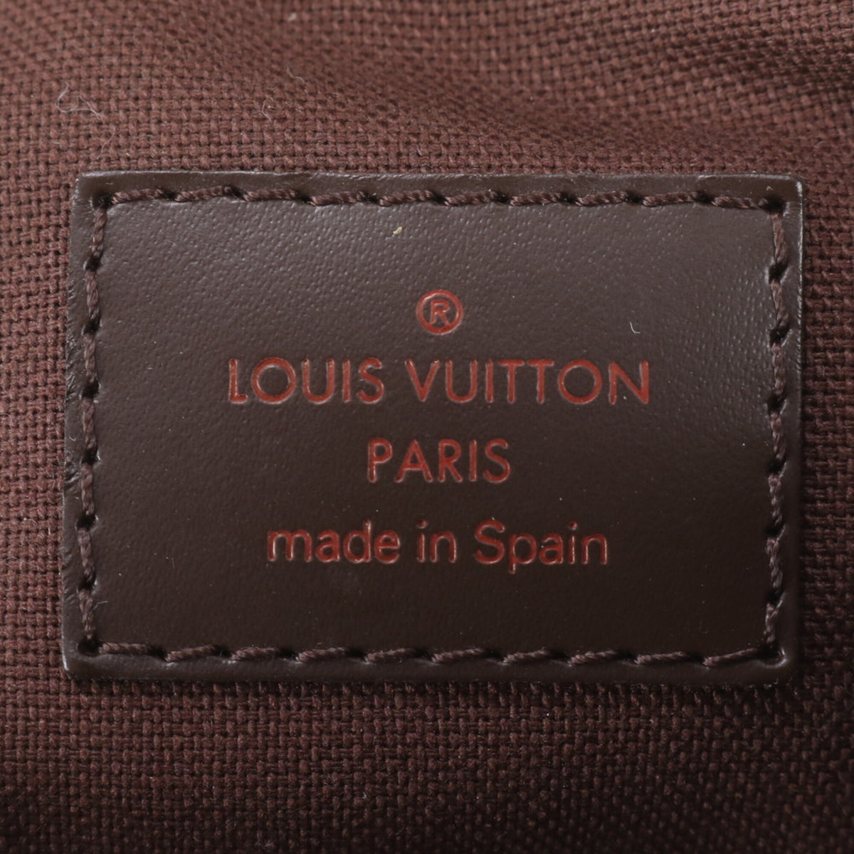 Louis Vuitton Ebene Leather Coated Canvas Pouch Sling Bag (Pre-Owned)