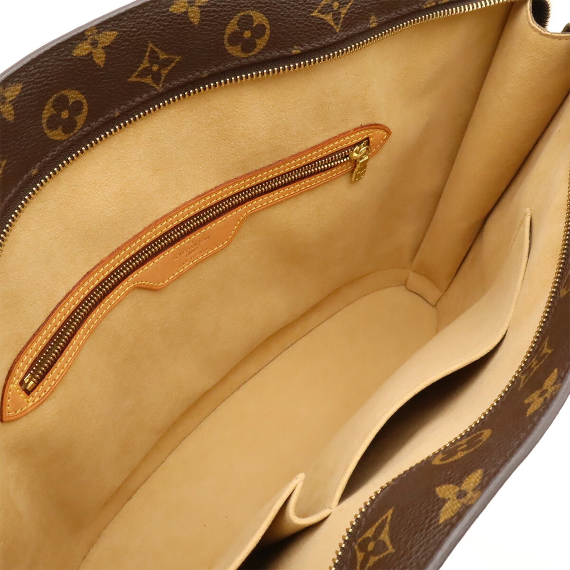 Louis Vuitton Brown Monogram Canvas Shoulder Bag Tote Bag (Pre-Owned)