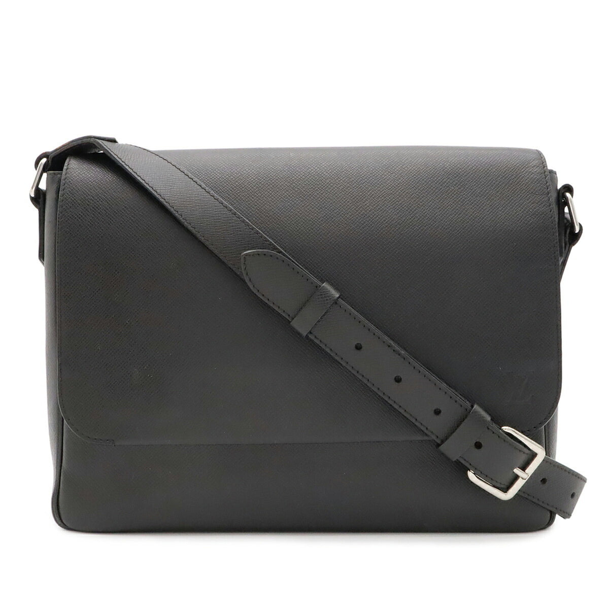 Louis Vuitton Taiga Black Noir Taiga Leather Handbag Shoulder Bag (Pre-Owned)