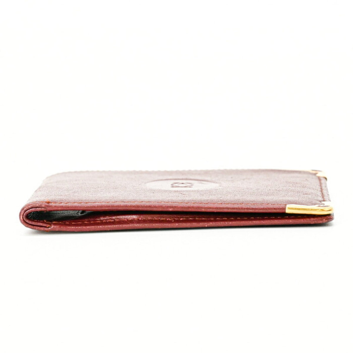 Cartier Must Bordeaux Leather Wallet (Bi-Fold) (Pre-Owned)