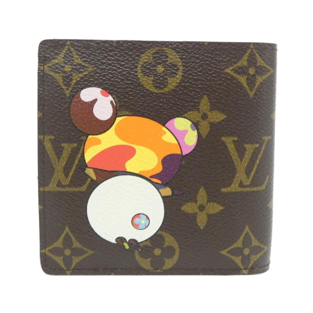 Louis Vuitton Marron Coated Canvas Wallet (Bi-Fold) (Pre-Owned)