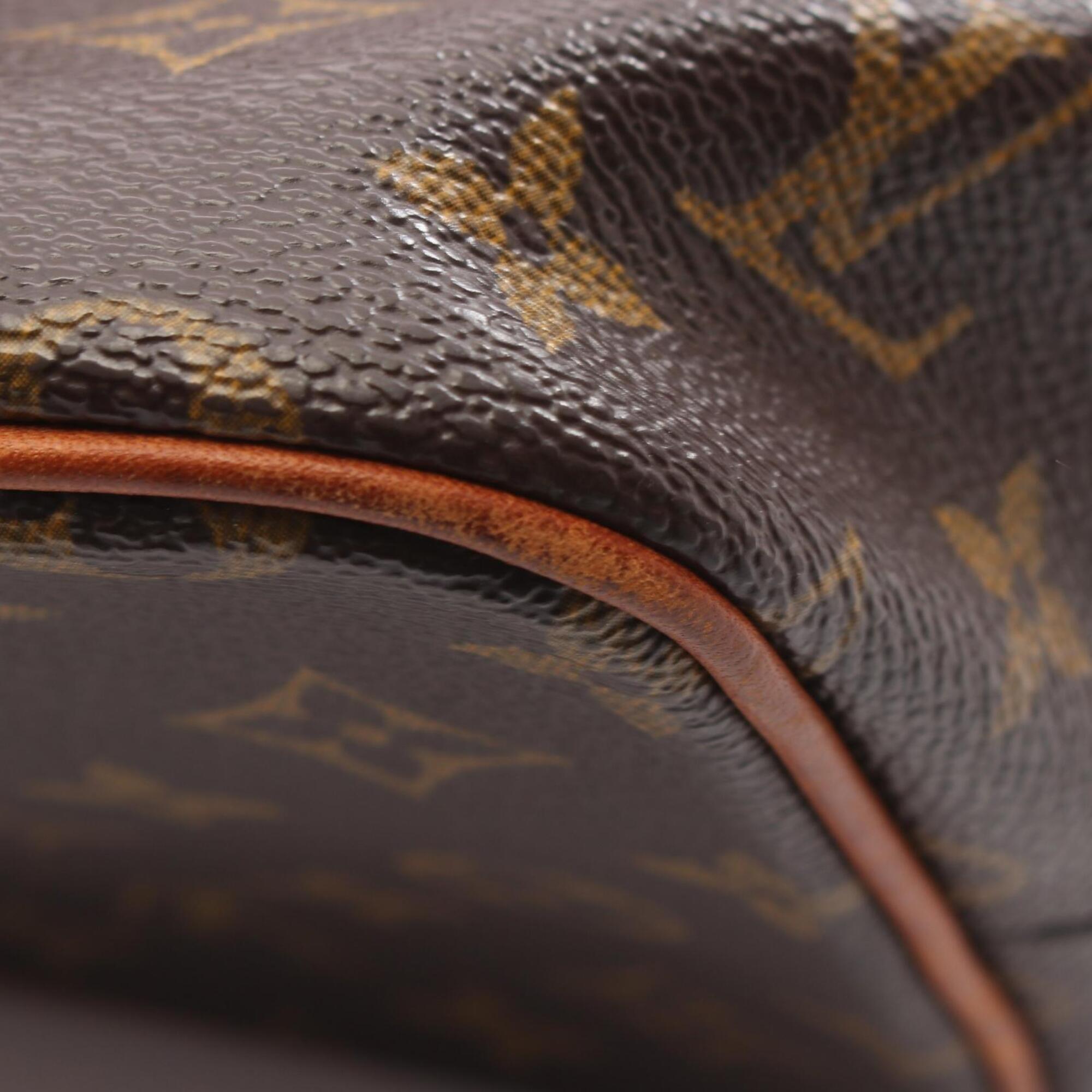 Louis Vuitton Brown Coated Canvas Monogram Leather Handbag (Pre-Owned)