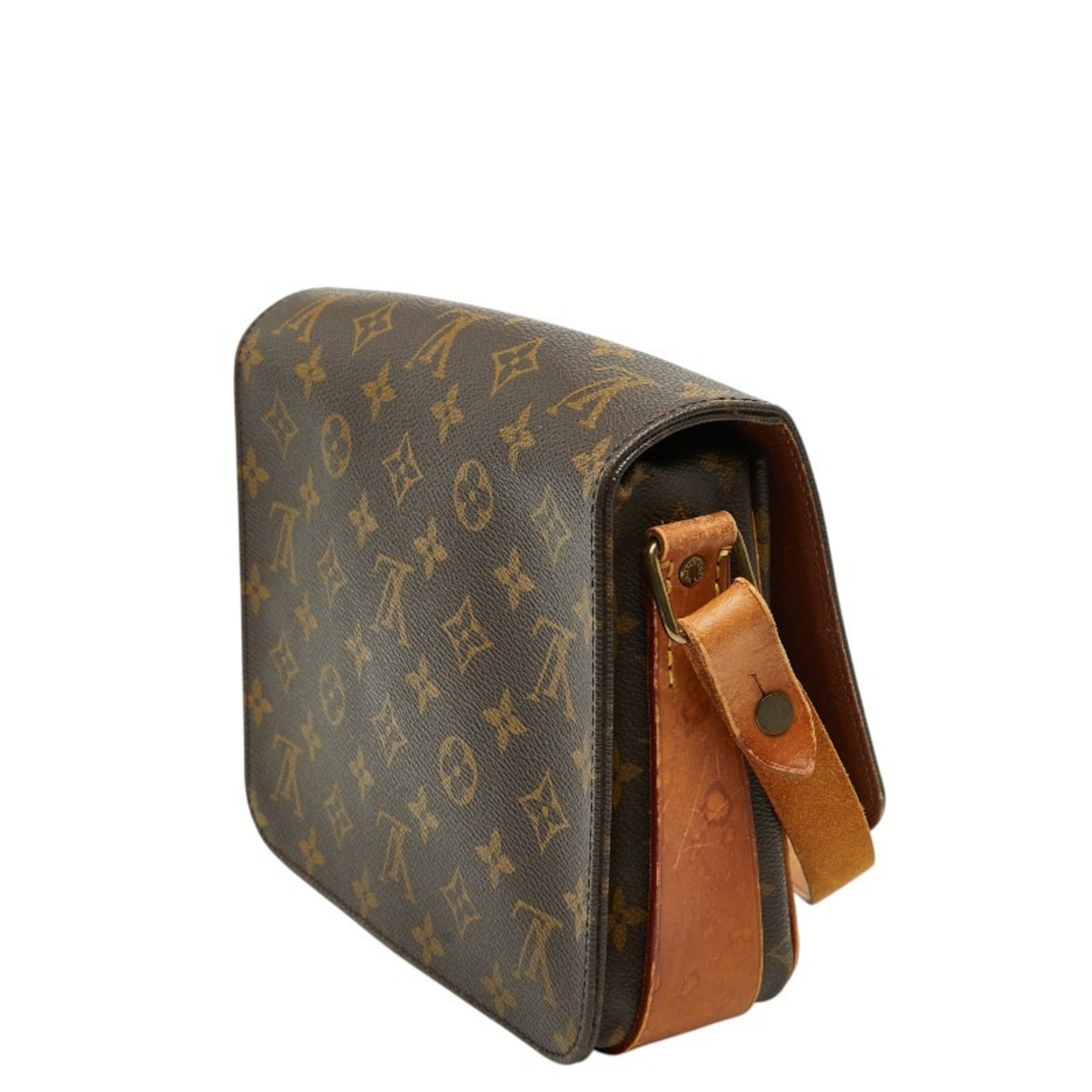 Louis Vuitton Brown Pvc Leather Shoulder Bag (Pre-Owned)