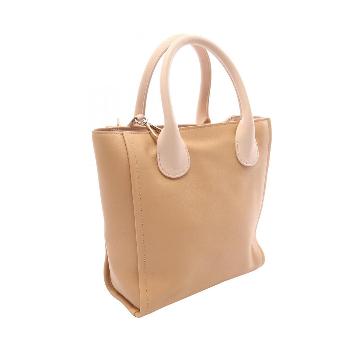 Chloé Beige Pink Leather Handbag (Pre-Owned)