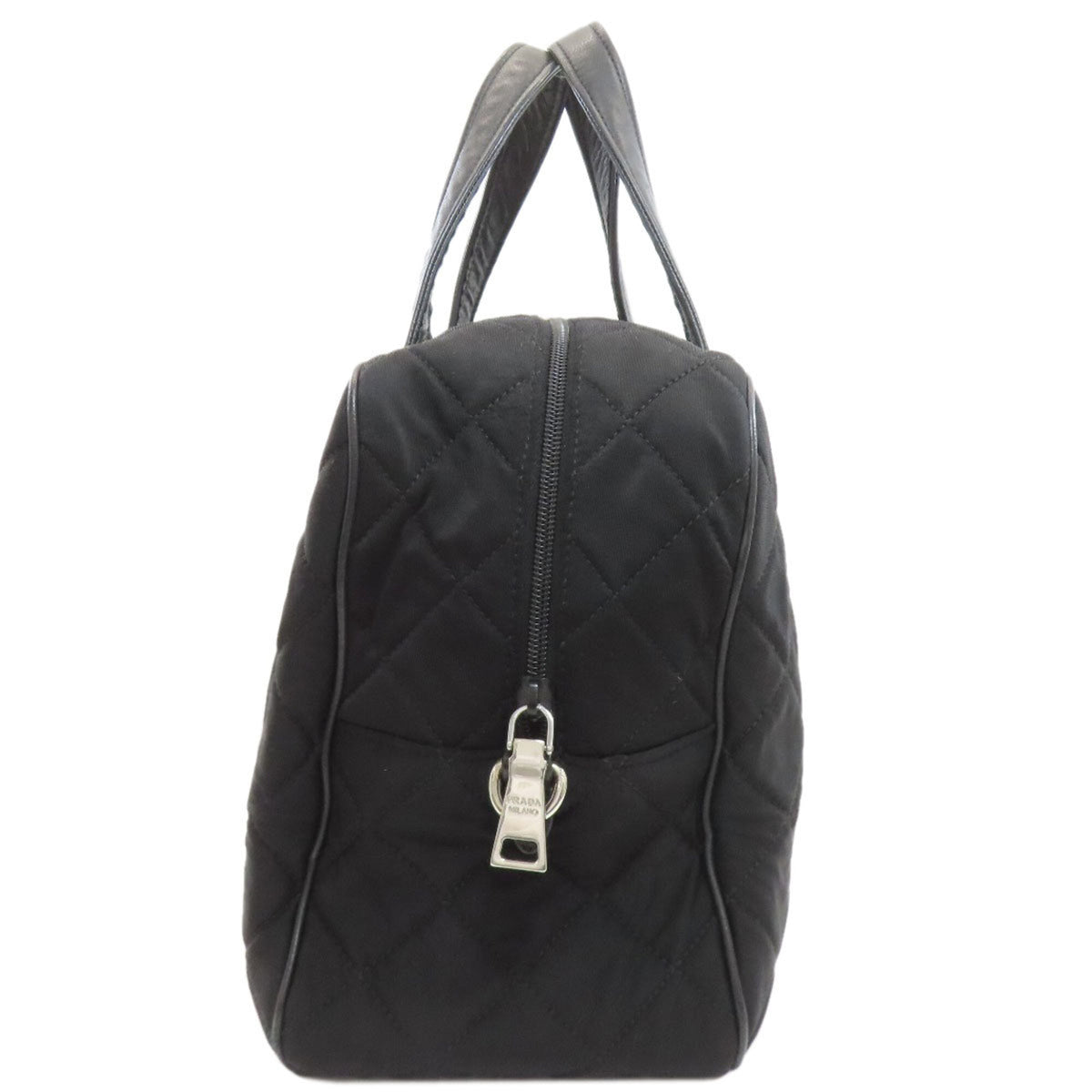 Prada Black Cotton Canvas Handbag (Pre-Owned)