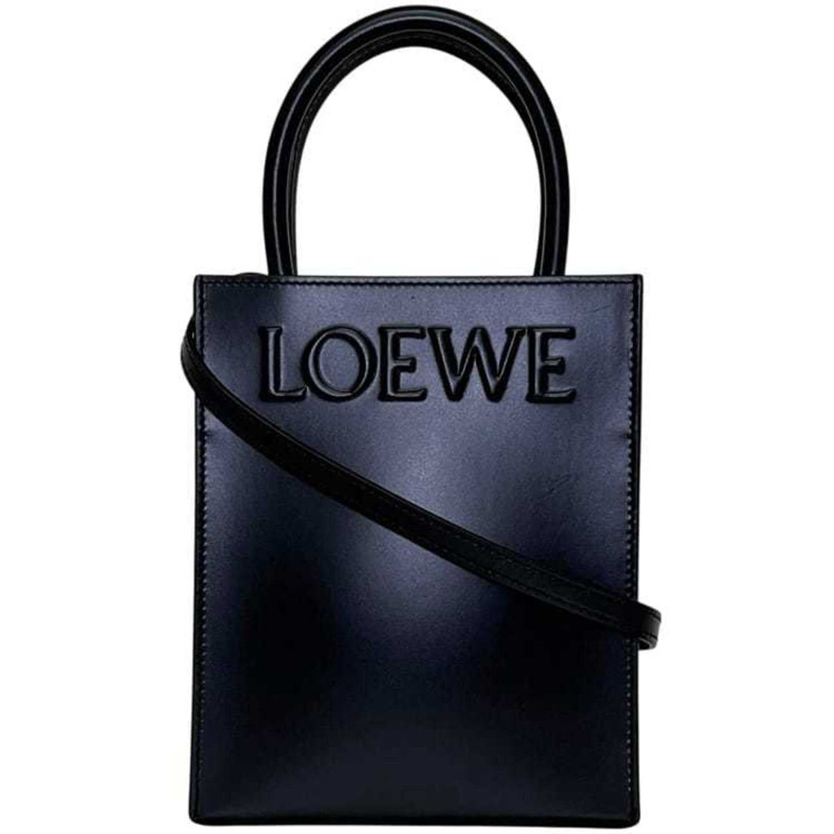 Loewe Black Leather Handbag (Pre-Owned)