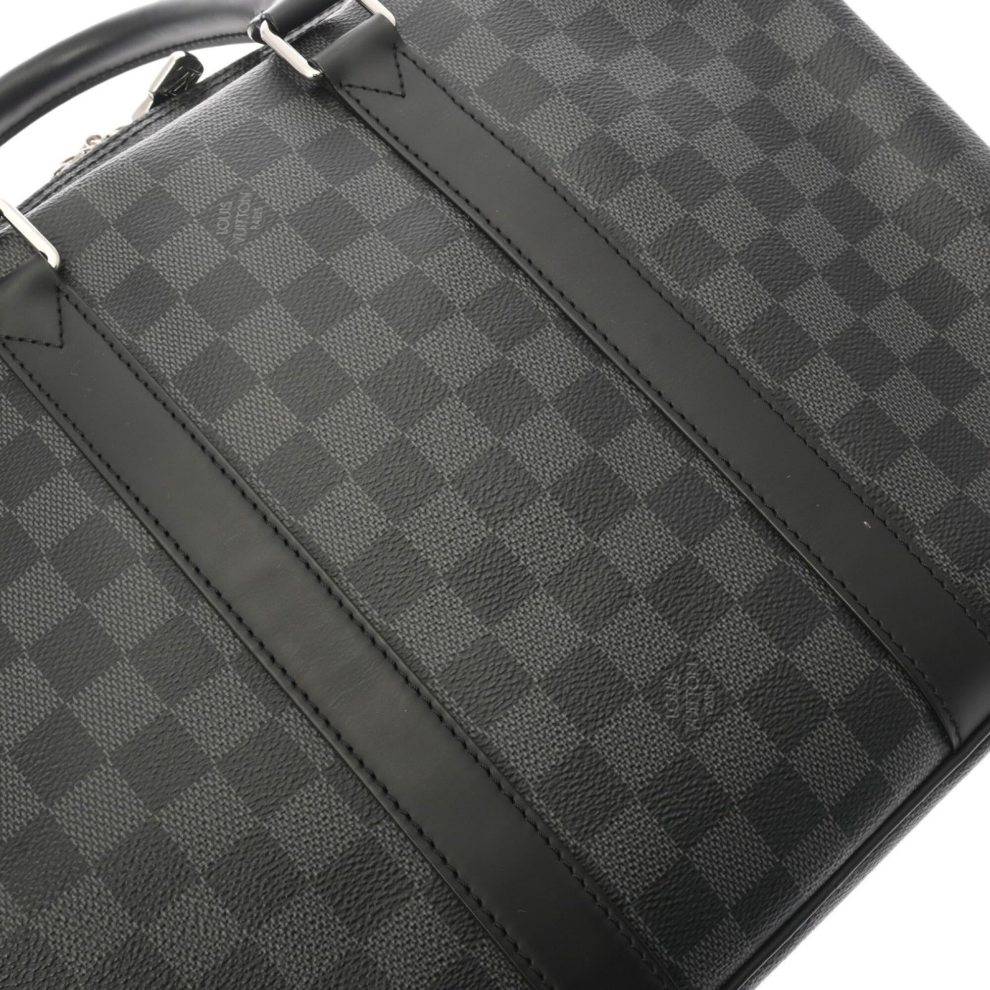 Louis Vuitton Black Damier Canvas Briefcase (Pre-Owned)