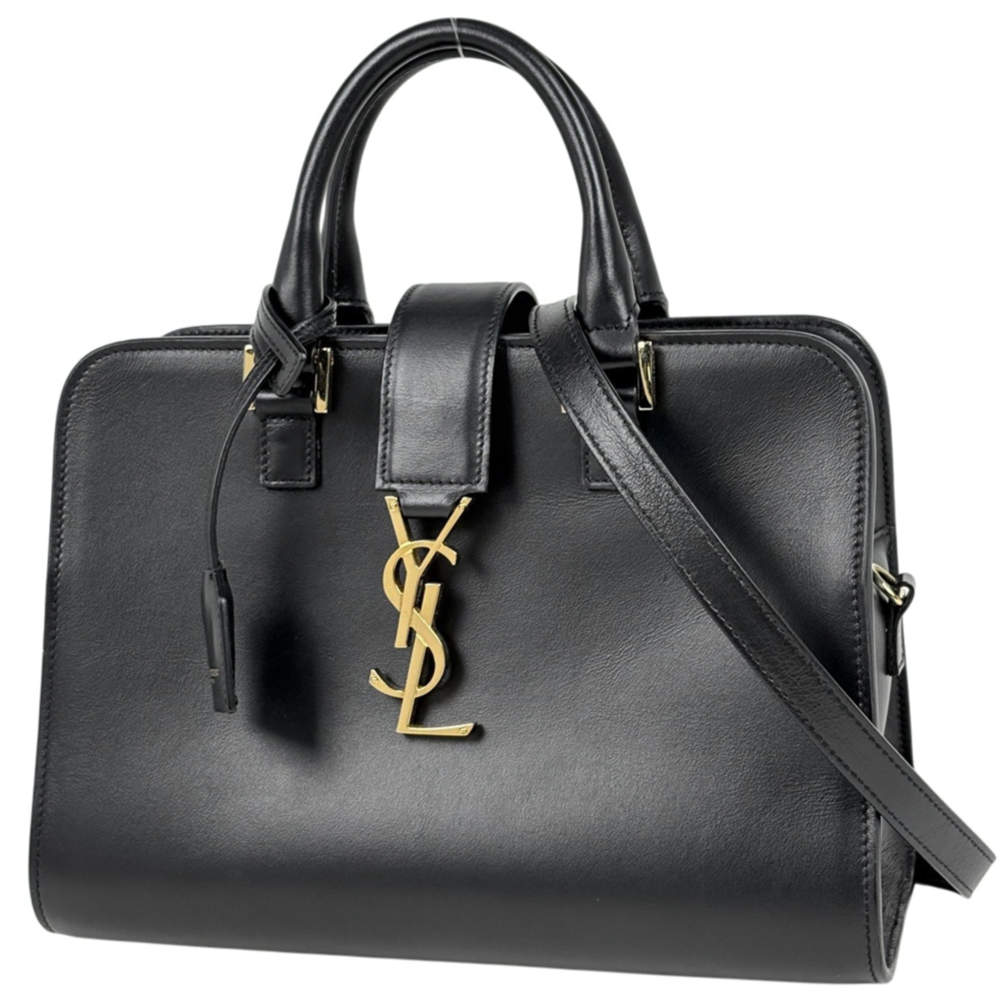 Yves Saint Laurent Black Leather Handbag (Pre-Owned)